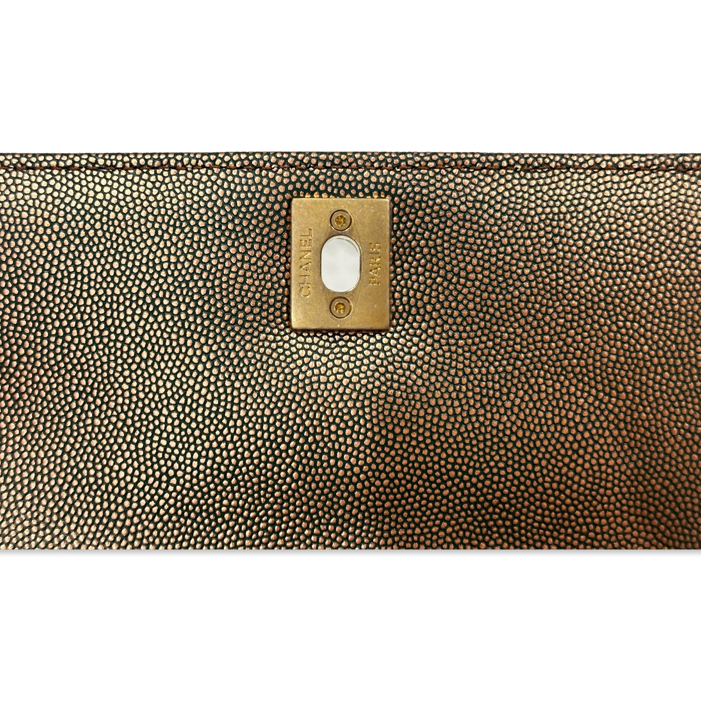 Chanel Caviar Medium Coco Handle Flap Bronze