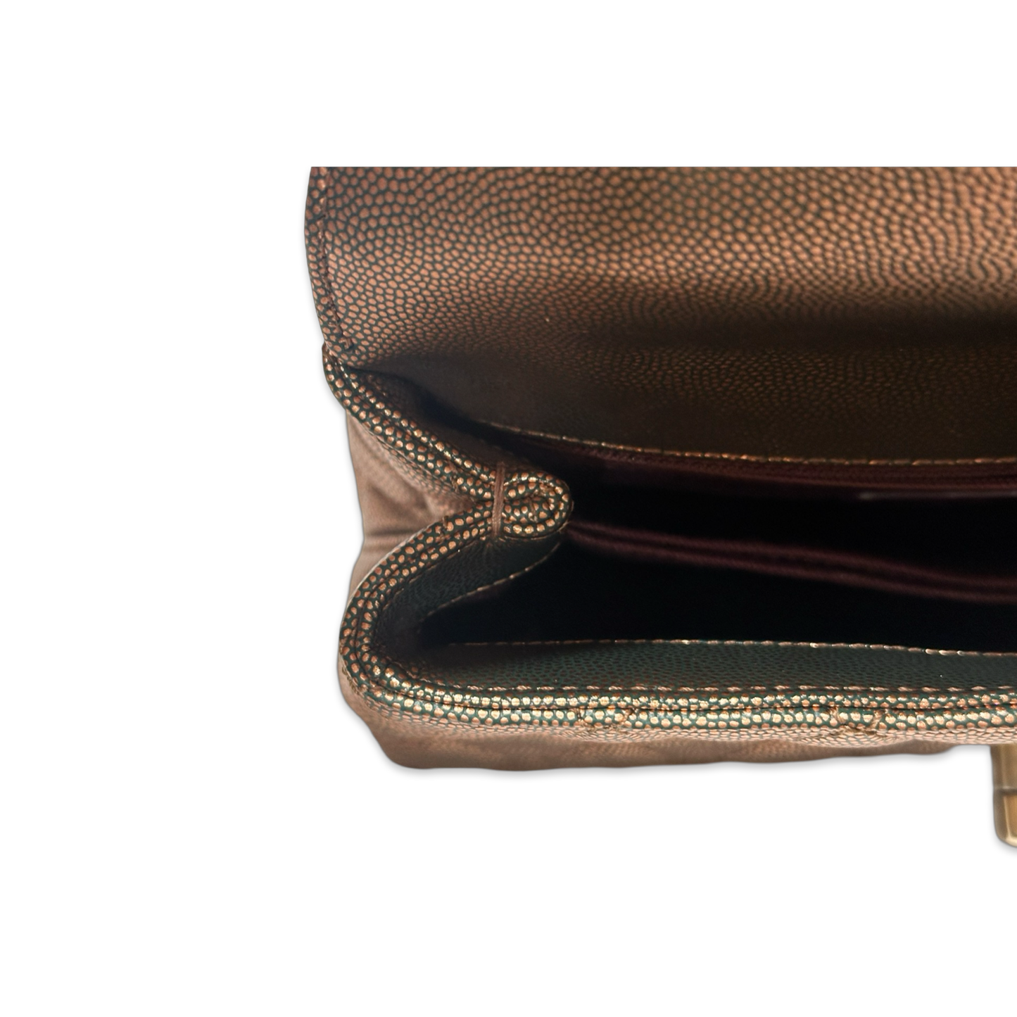 Chanel Caviar Medium Coco Handle Flap Bronze