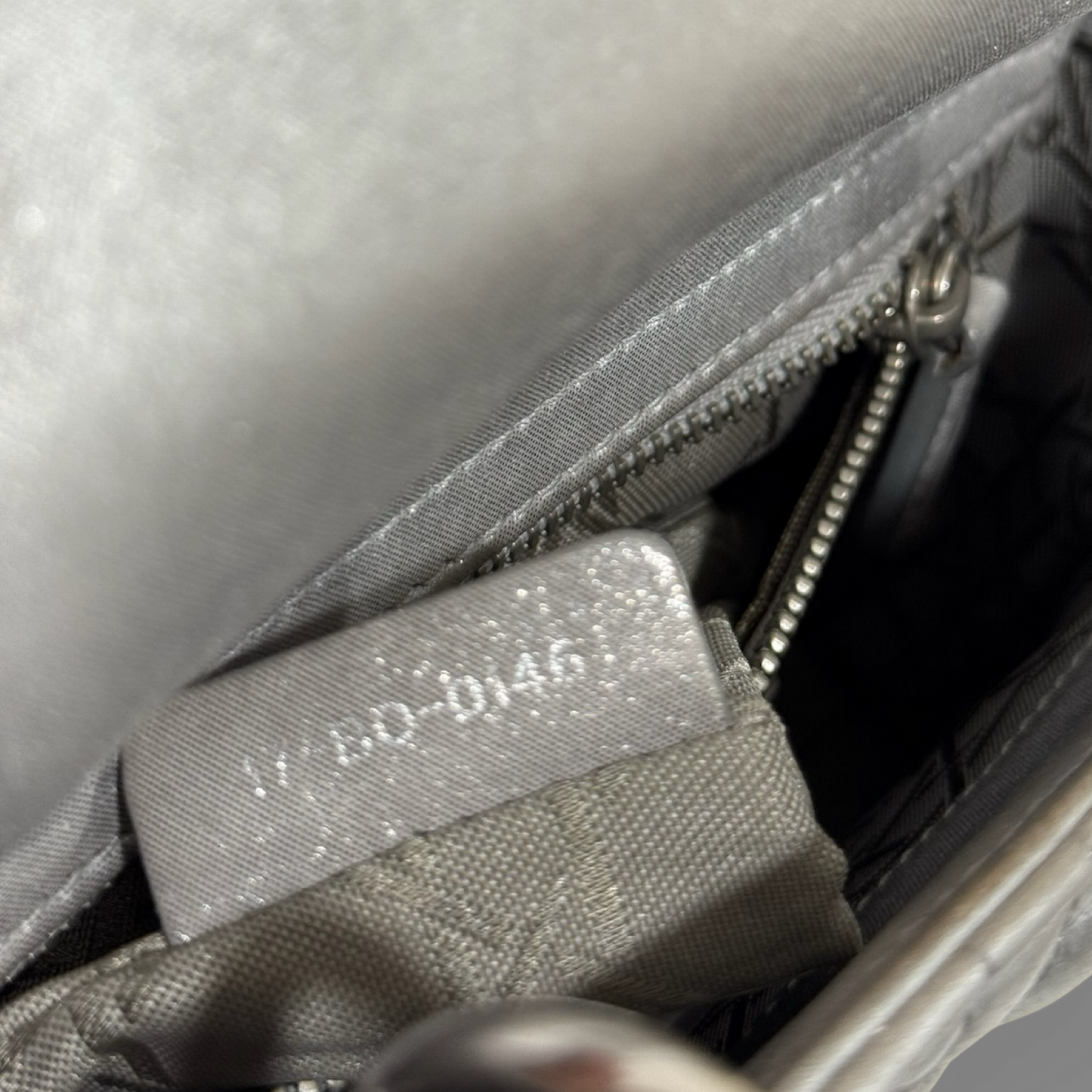 Dior Cannage Lambskin Mini Lady Bag - SHW / Sliver