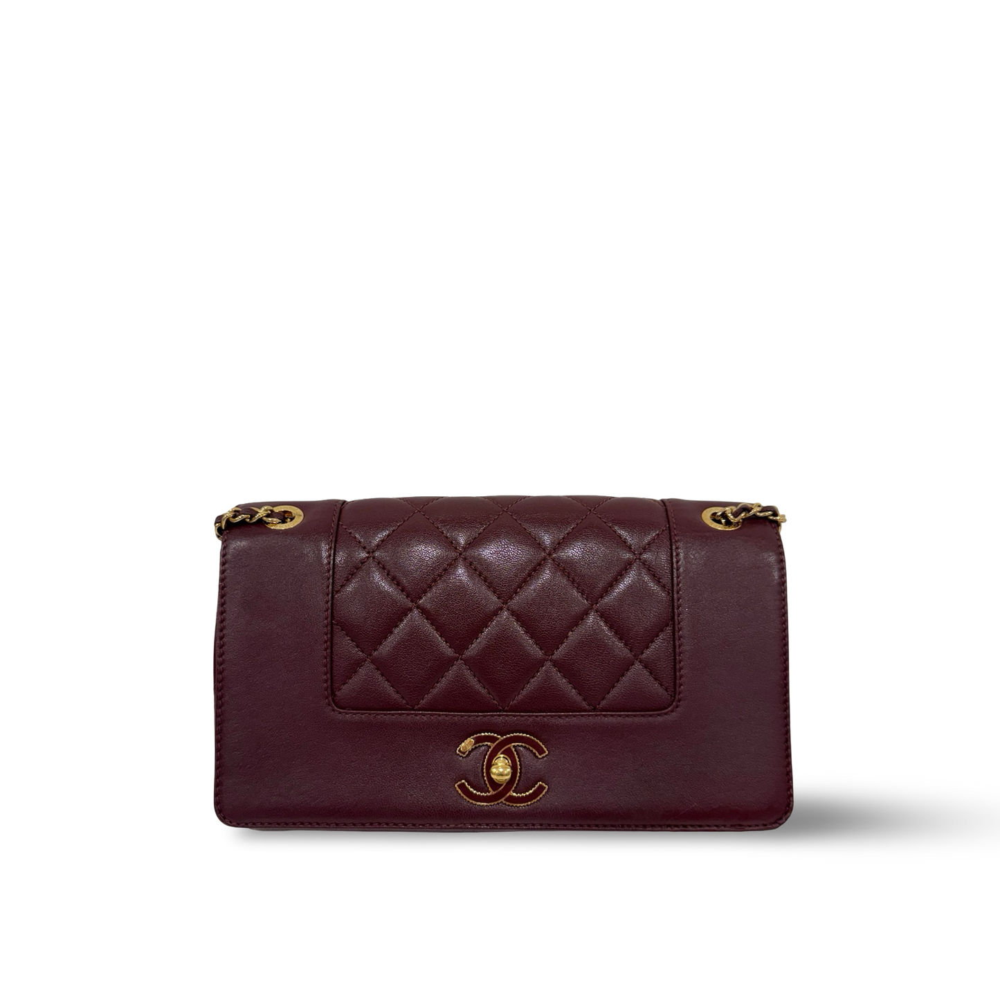 Chanel Quilted Lambskin Vintage Mademoiselle Flap - GHW / Burgundy