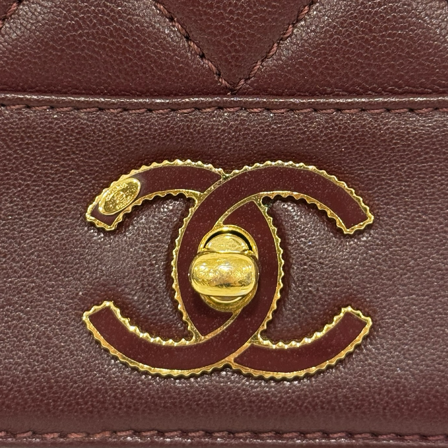 Chanel Quilted Lambskin Vintage Mademoiselle Flap - GHW / Burgundy