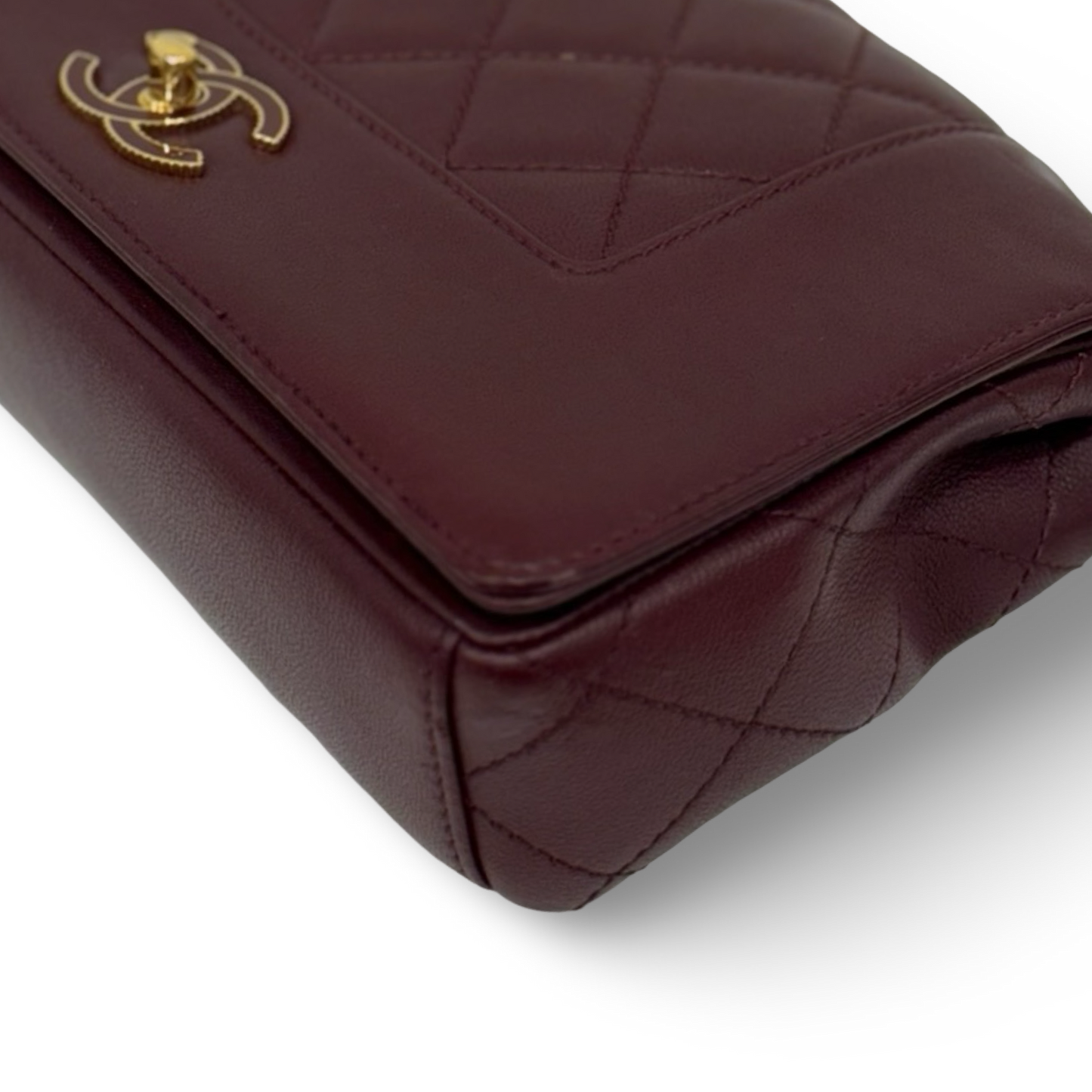Chanel Quilted Lambskin Vintage Mademoiselle Flap - GHW / Burgundy