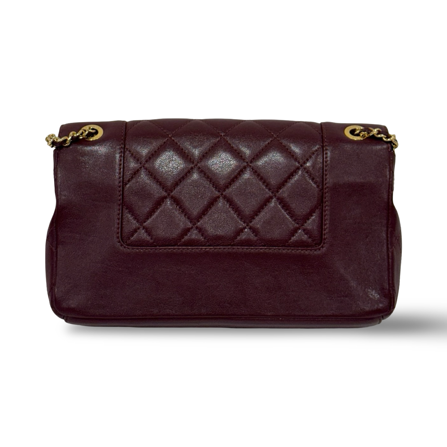 Chanel Quilted Lambskin Vintage Mademoiselle Flap - GHW / Burgundy