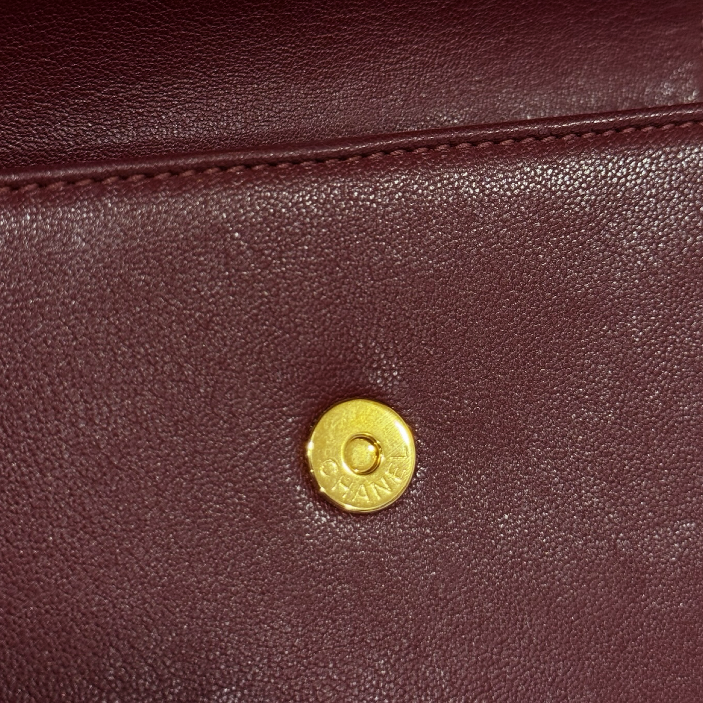 Chanel Quilted Lambskin Vintage Mademoiselle Flap - GHW / Burgundy