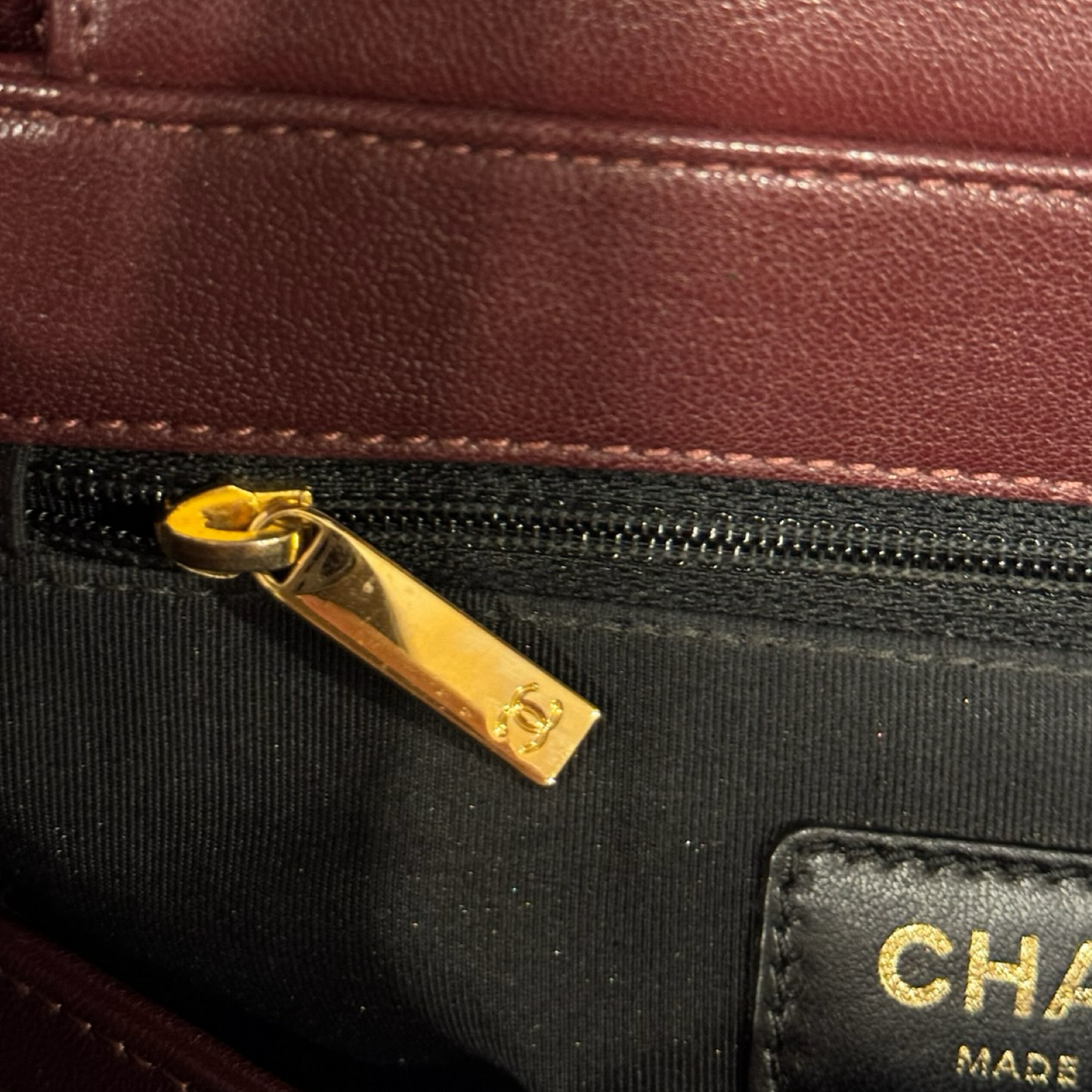 Chanel Quilted Lambskin Vintage Mademoiselle Flap - GHW / Burgundy