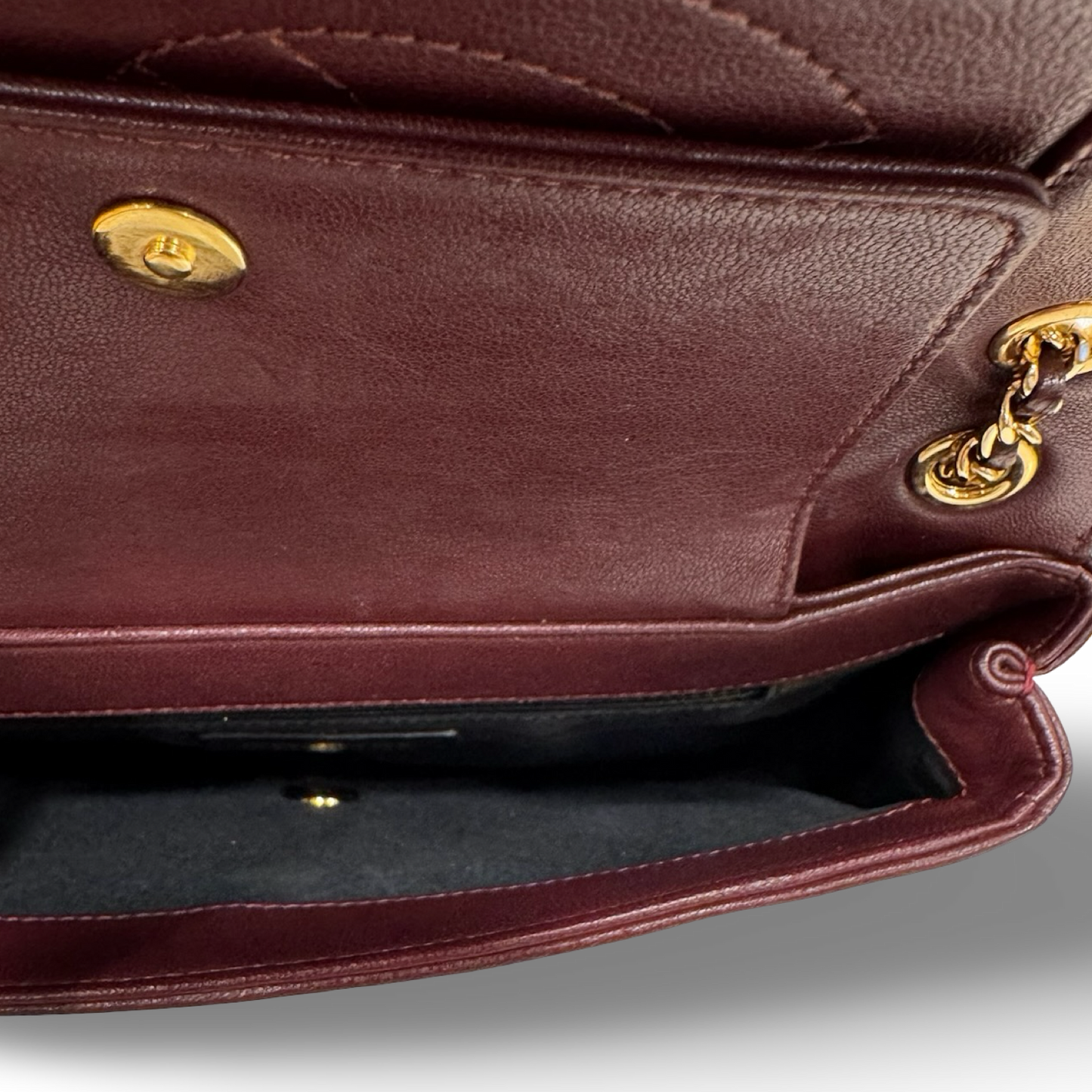 Chanel Quilted Lambskin Vintage Mademoiselle Flap - GHW / Burgundy