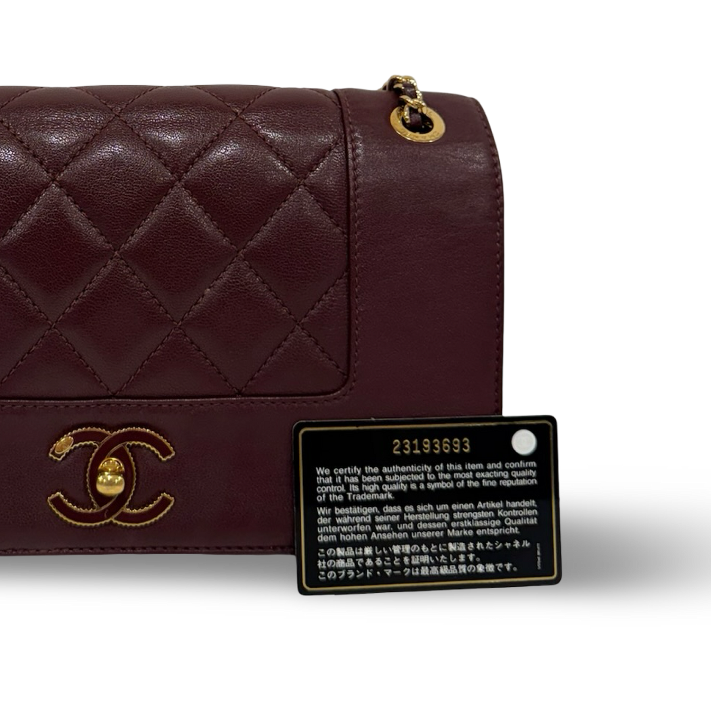 Chanel Quilted Lambskin Vintage Mademoiselle Flap - GHW / Burgundy