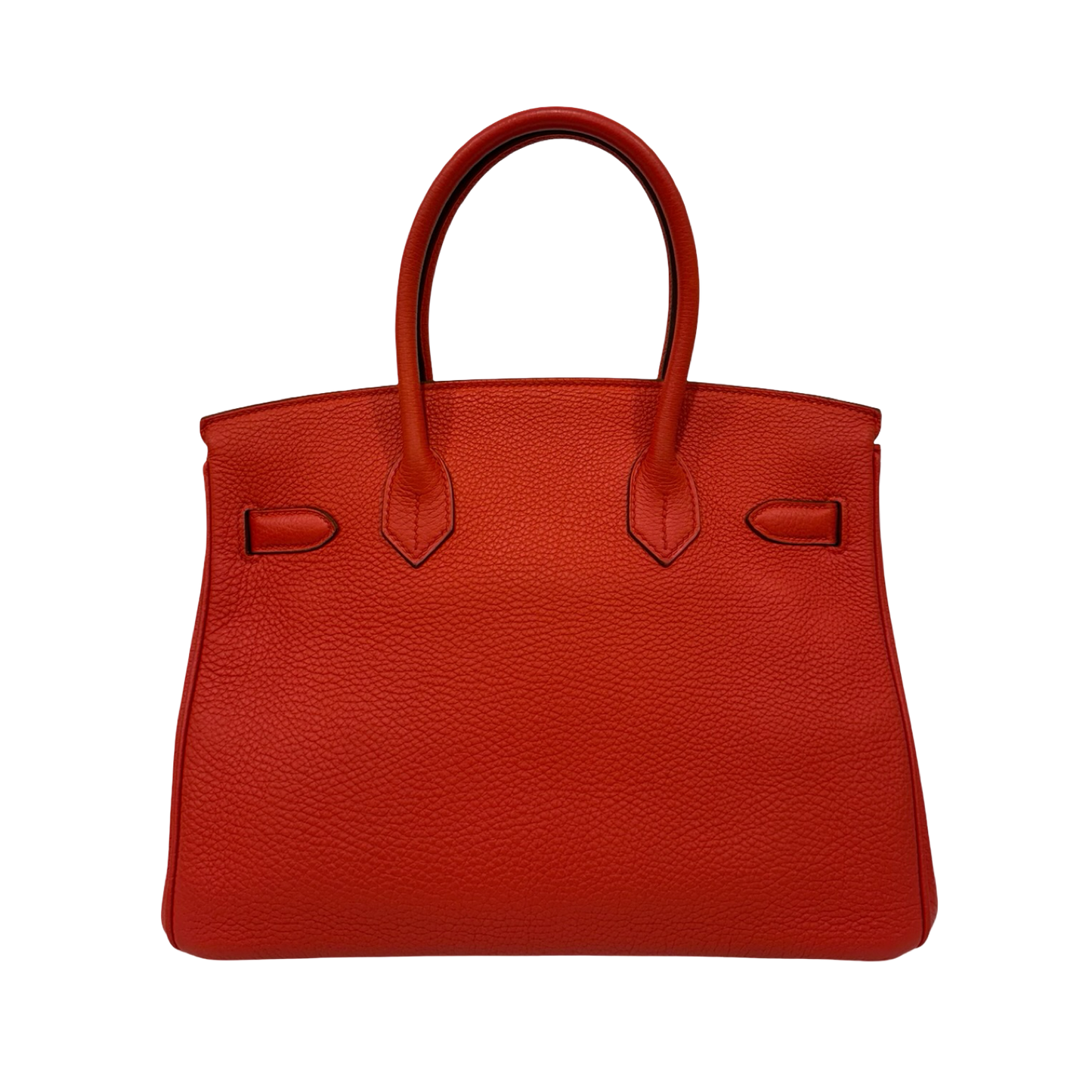 Hermes Togo 30 Birkin Bag - GHW / Red