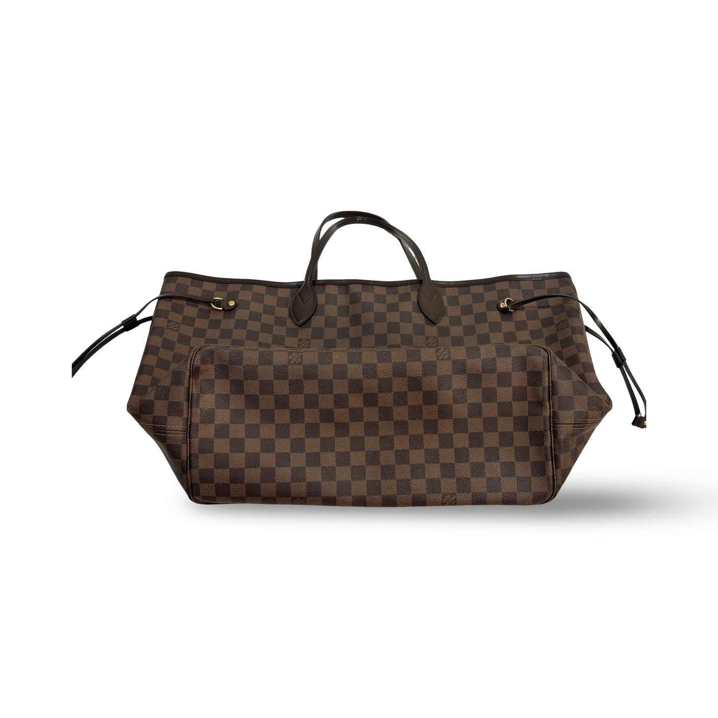 Louis Vuitton GM Damier Ebene Neverfull Tote Bag