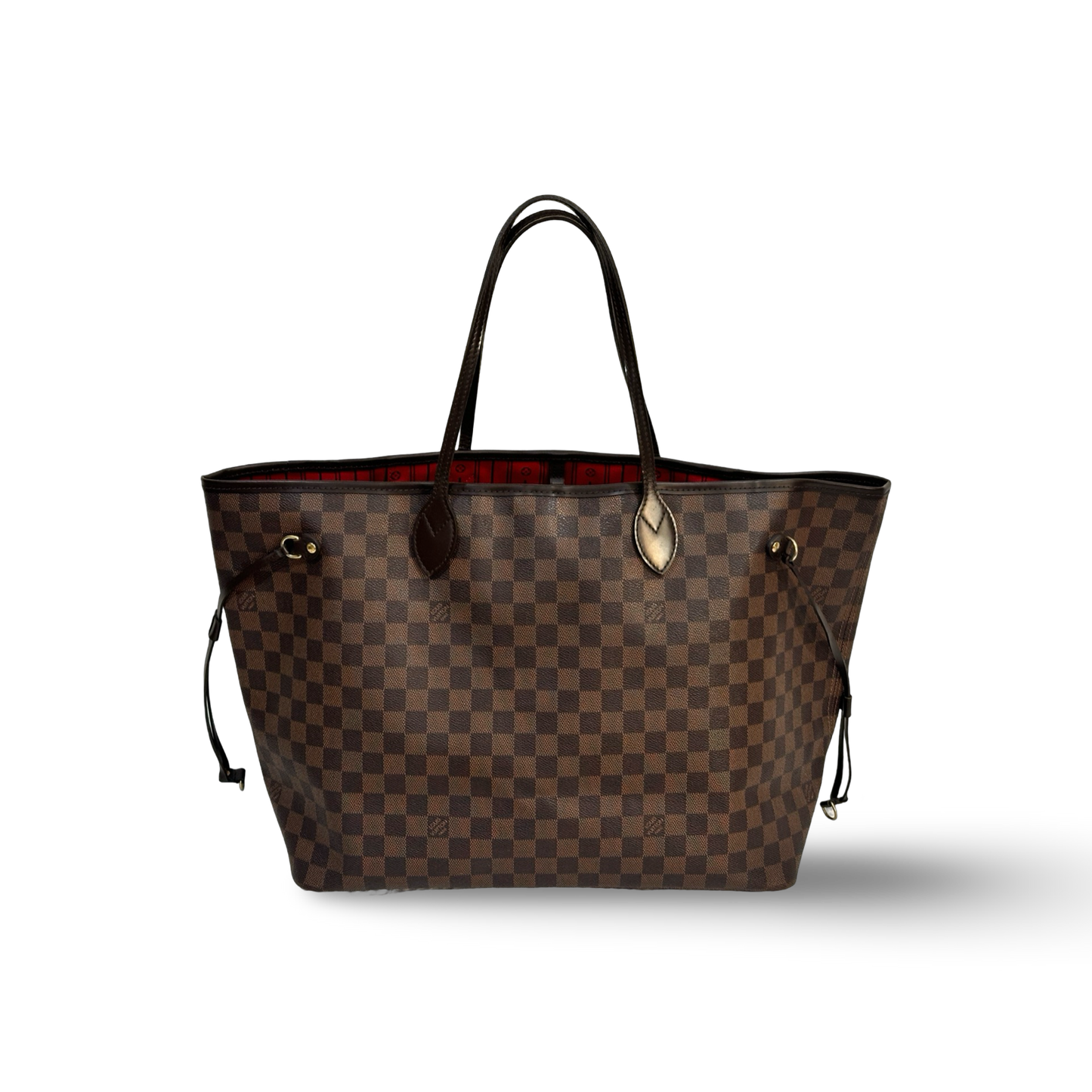 Louis Vuitton GM Damier Ebene Neverfull Tote Bag