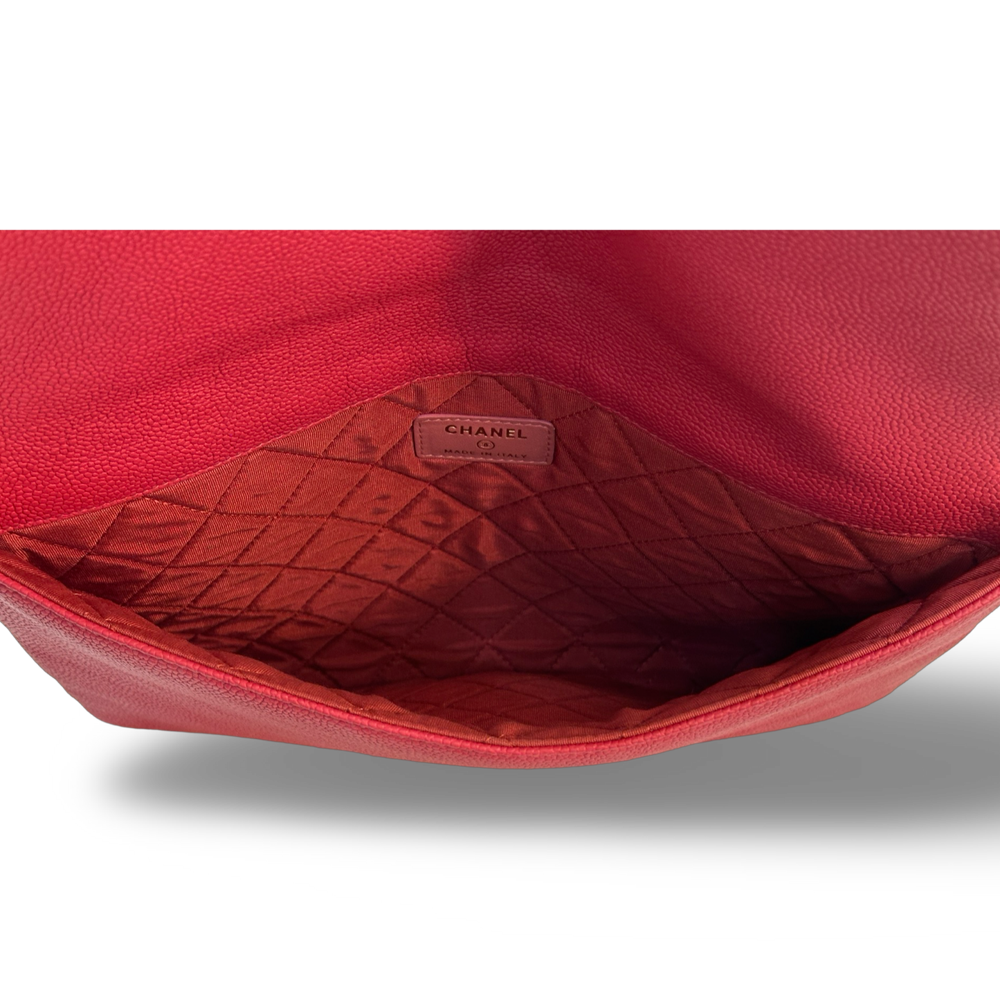 Chanel Caviar Medium Clutch Pink