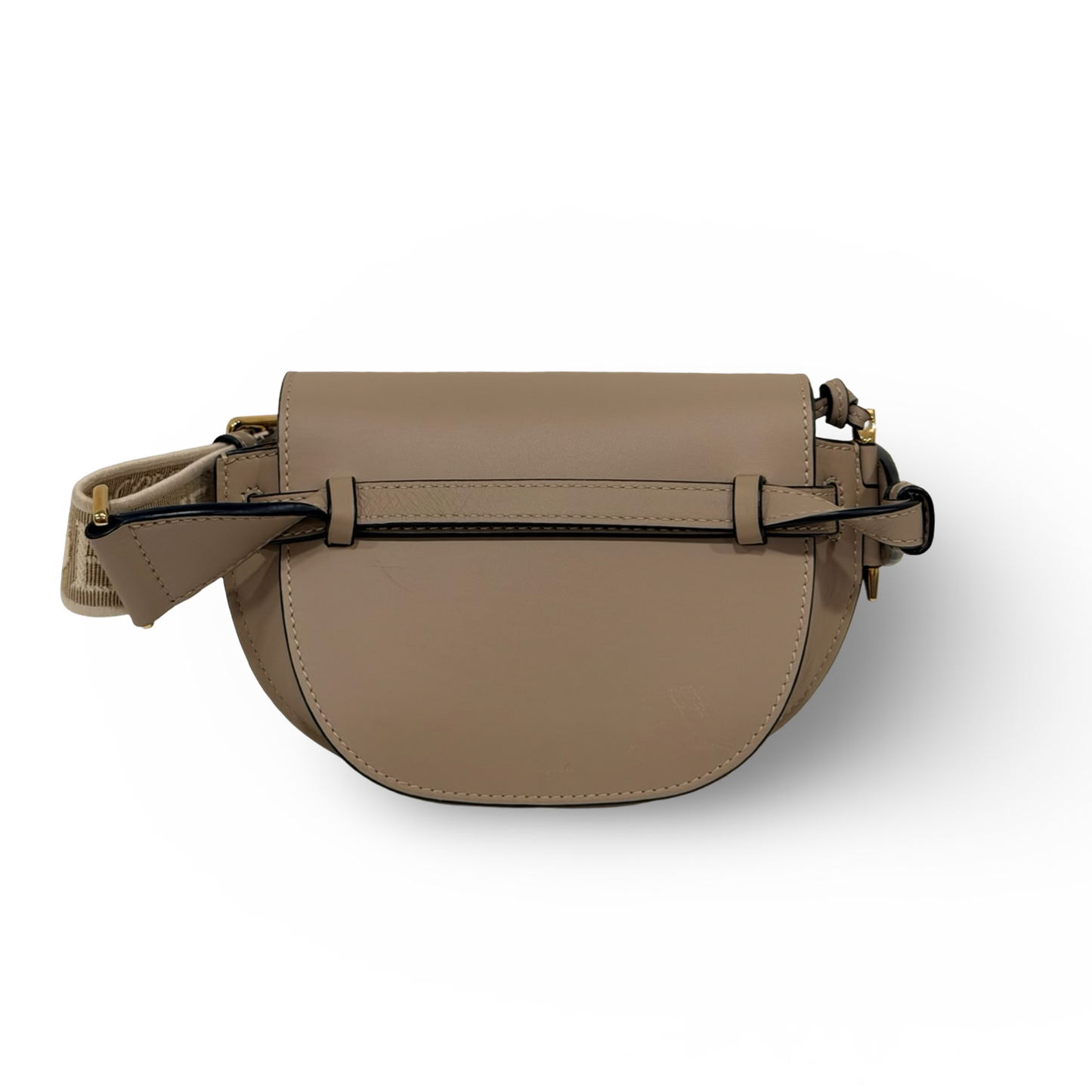 Loewe Calfskin Jacquard Mini Gate Dual Bag - GHW / Gray