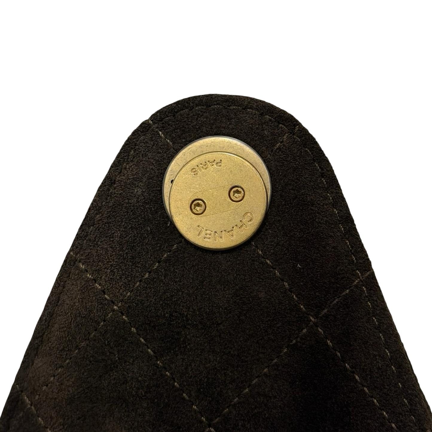 Chanel Quilted Suede Small 25 Bag - GHW / Brown