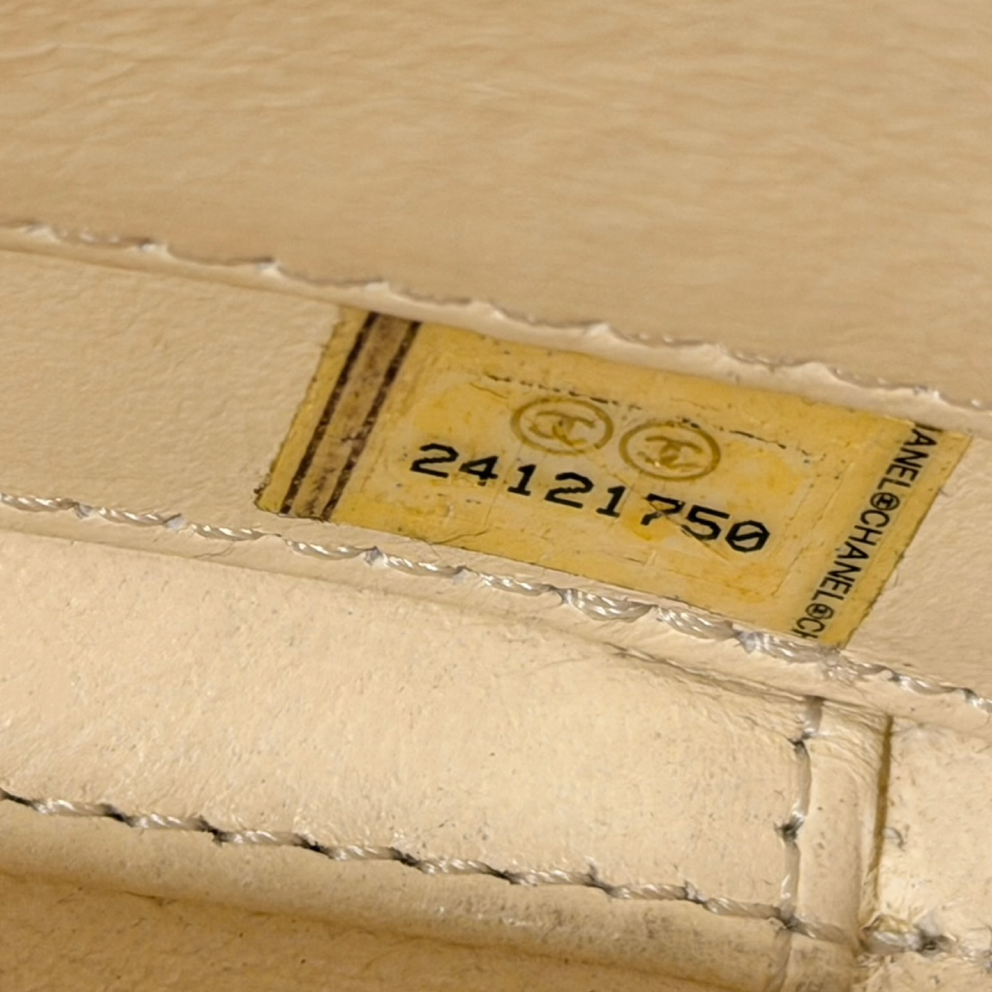 Chanel Quilted Caviar Small Vanity Case - GHW / Yellow