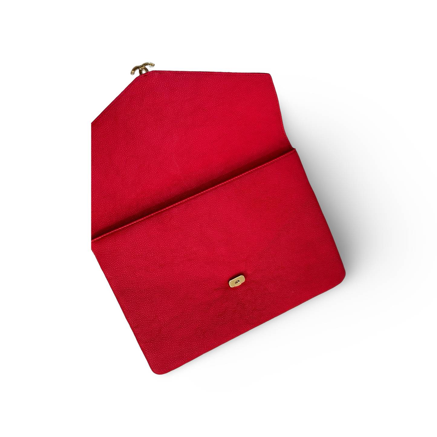 Chanel Caviar Medium Clutch Pink