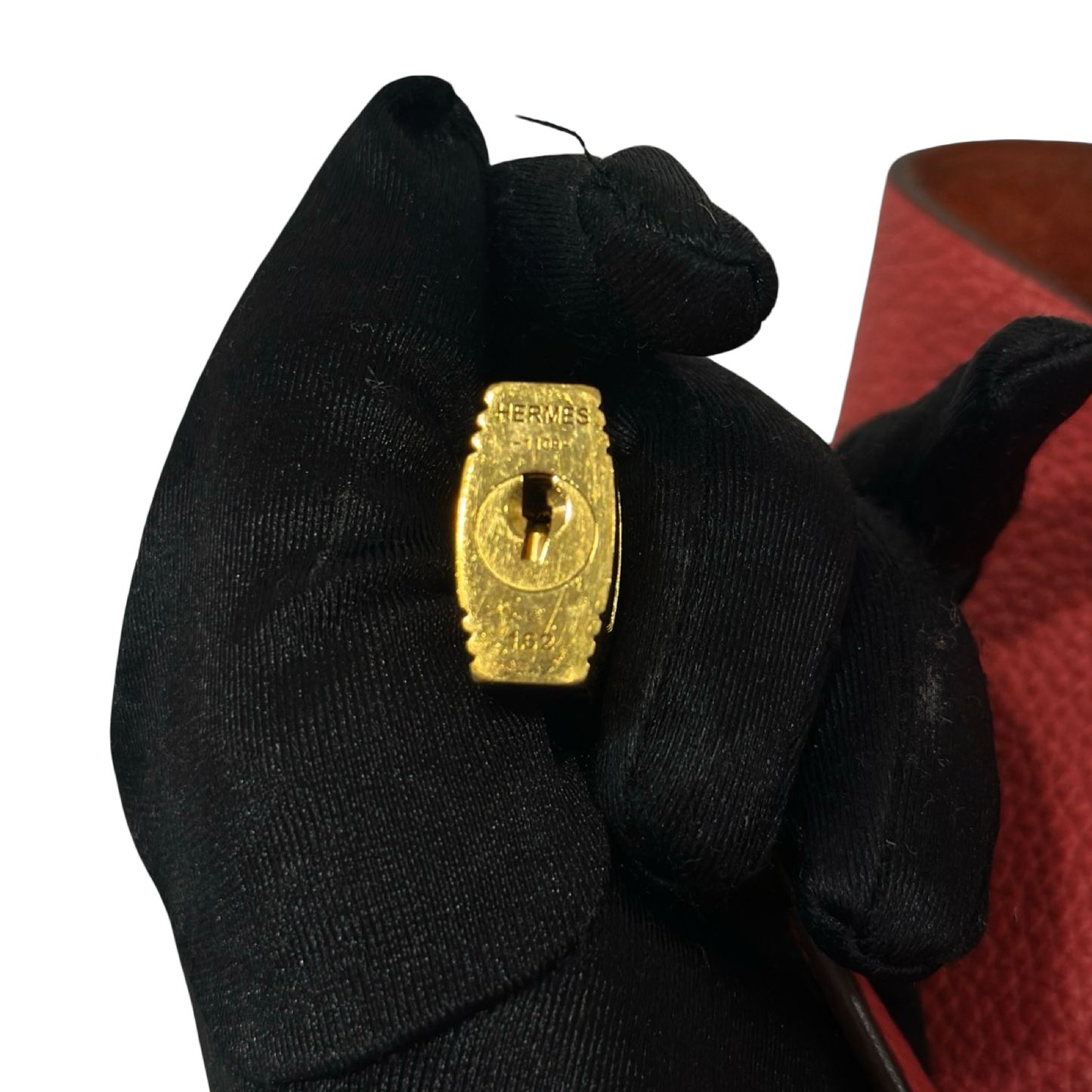 Hermes Togo 5E Vermillon Picotin 18 - Gold / Red