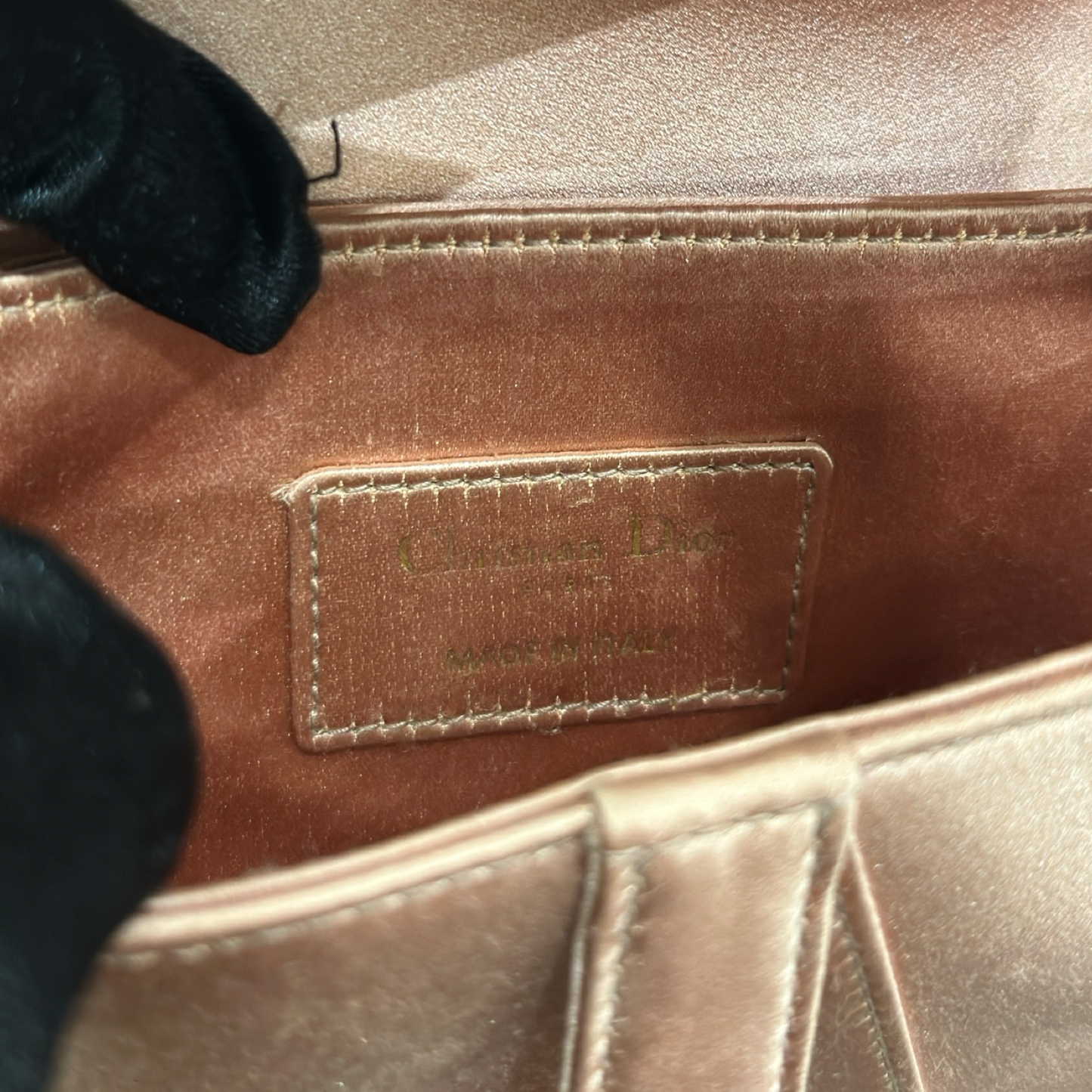 Dior Satin Crystal Embellished Mini Saddle Bag - SHW / Pink