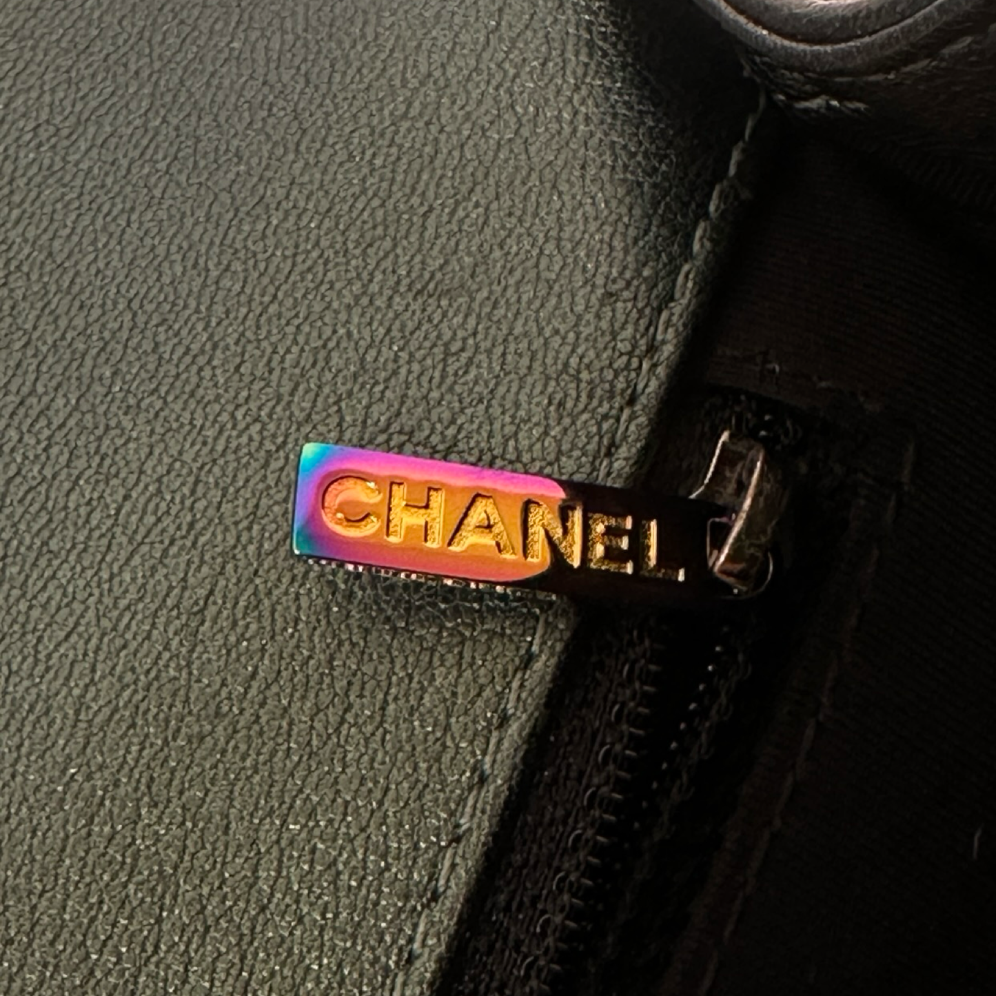 Chanel Quilted Calfskin New Medium Iredescent Boy Bag - GHW / Green
