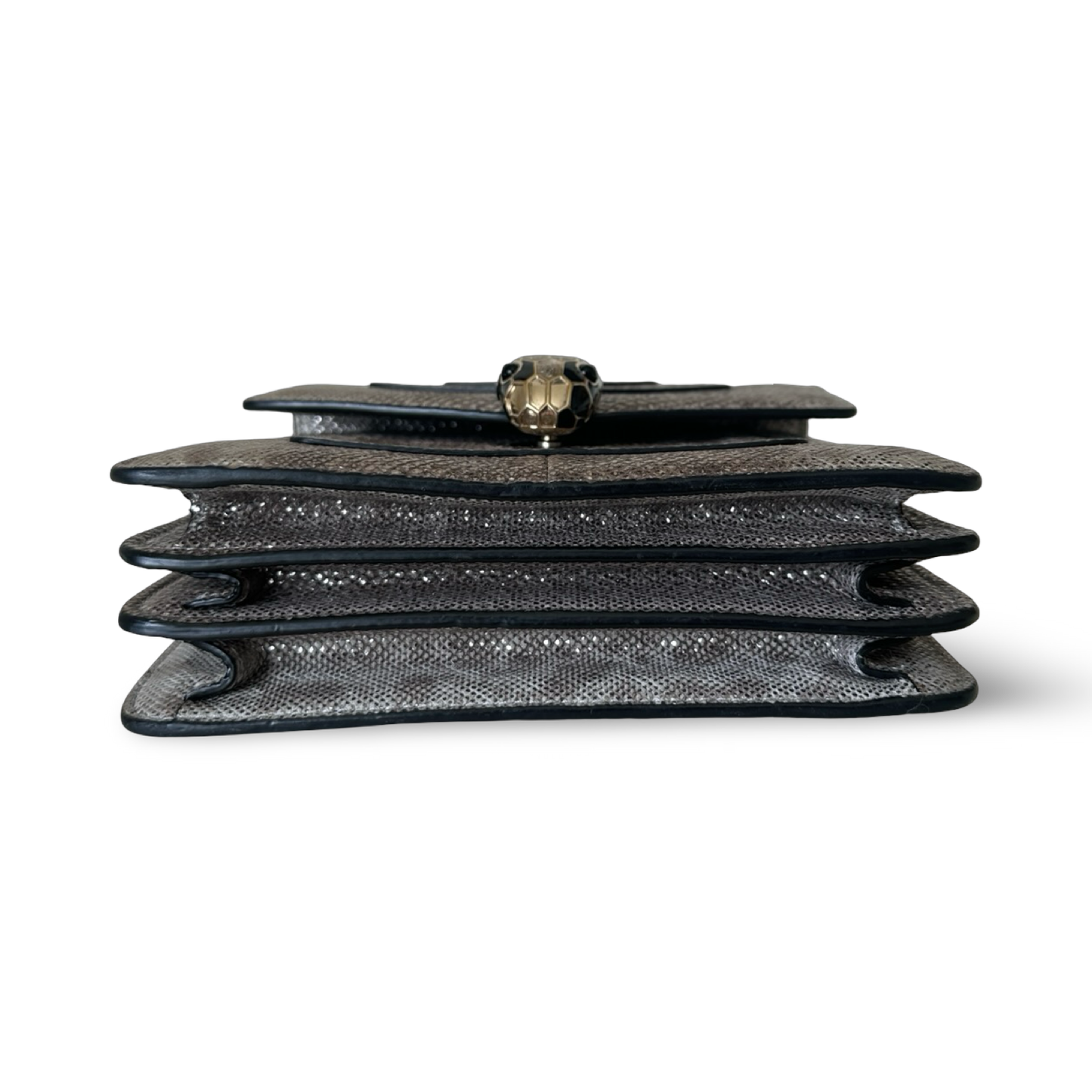 Bvlgari Snake Skin Serpenti Forever Top Handle Bag - GHW / Bronze
