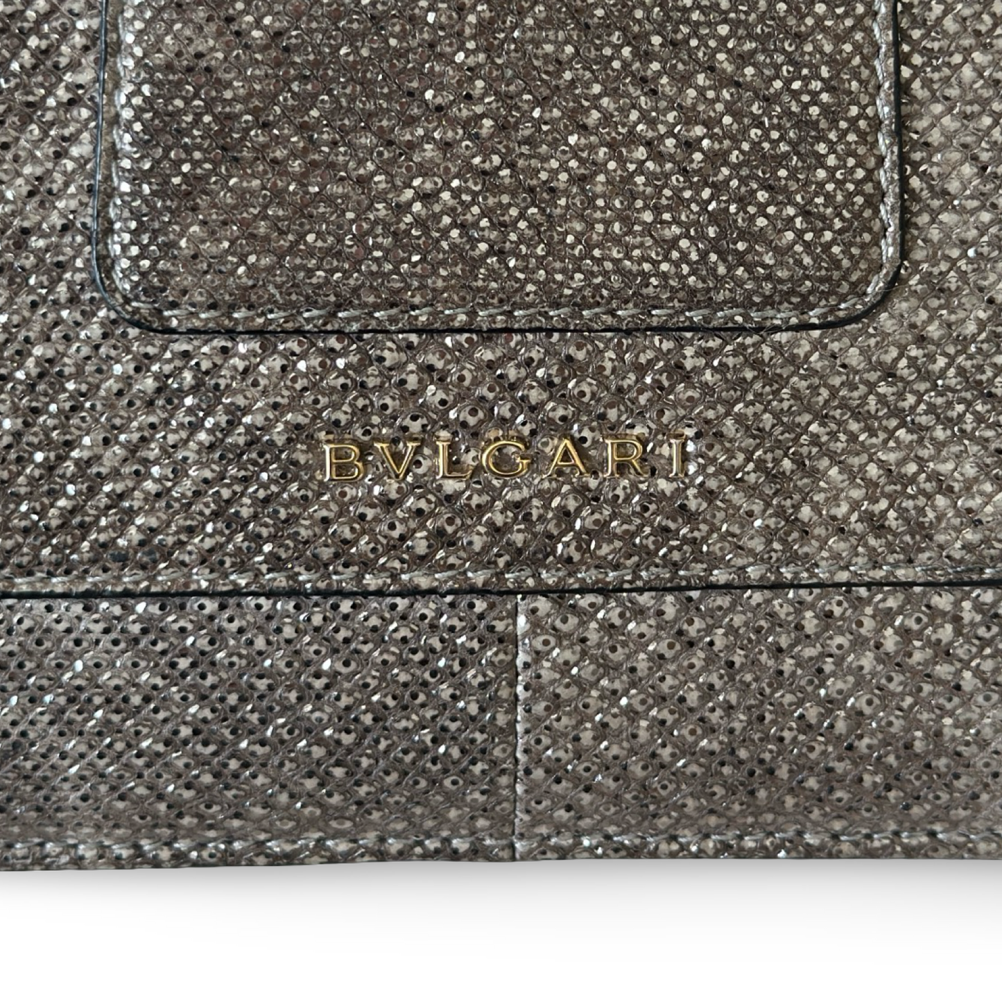 Bvlgari Snake Skin Serpenti Forever Top Handle Bag - GHW / Bronze
