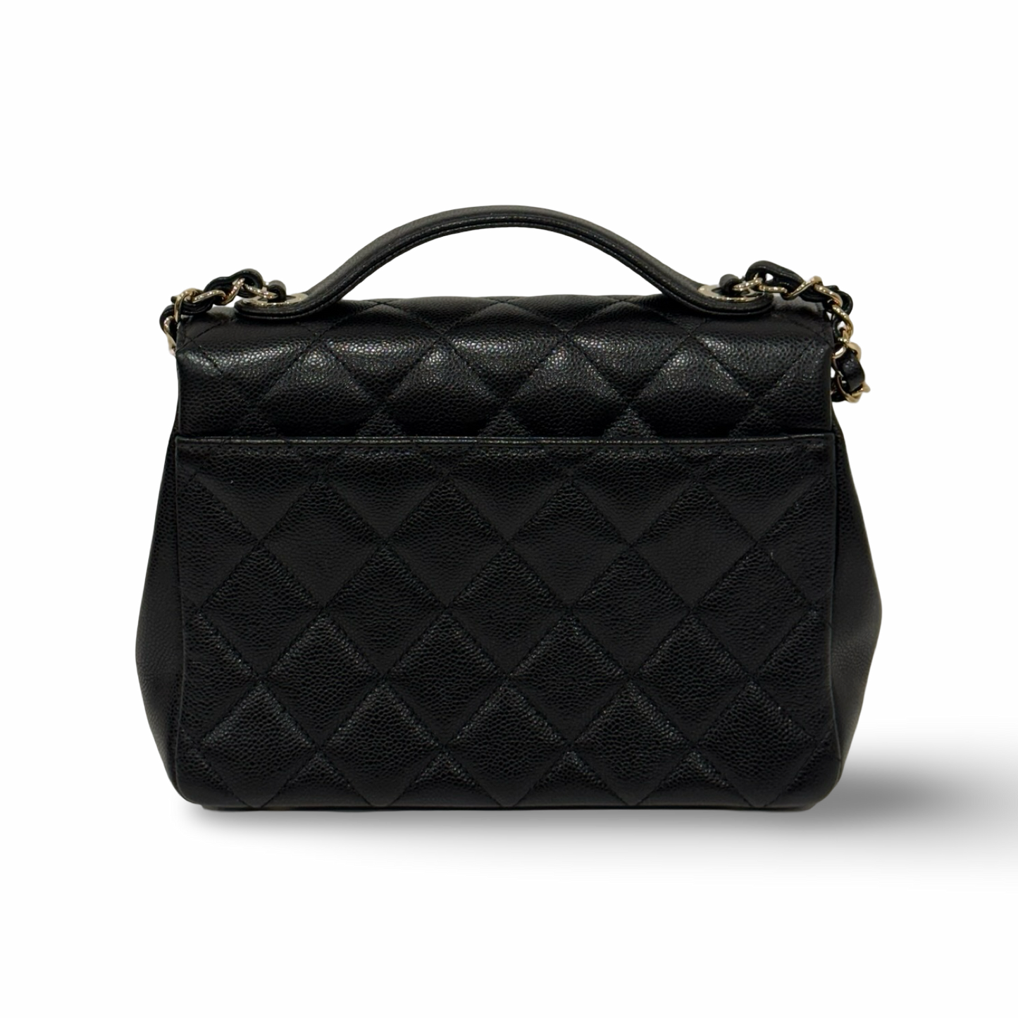 Chanel Quilted Caviar Large Business Affinity Flap - GHW / Black