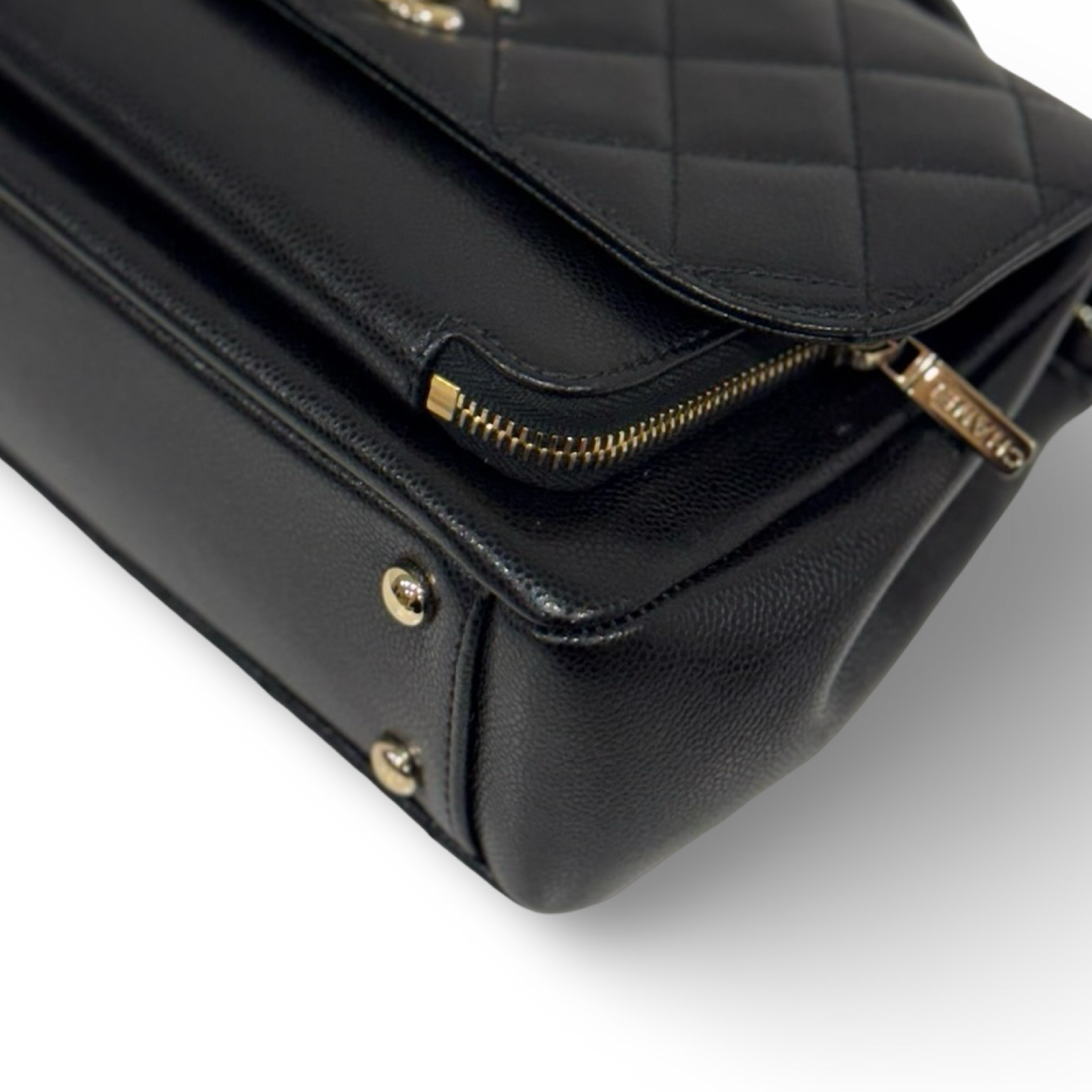 Chanel Quilted Caviar Large Business Affinity Flap - GHW / Black