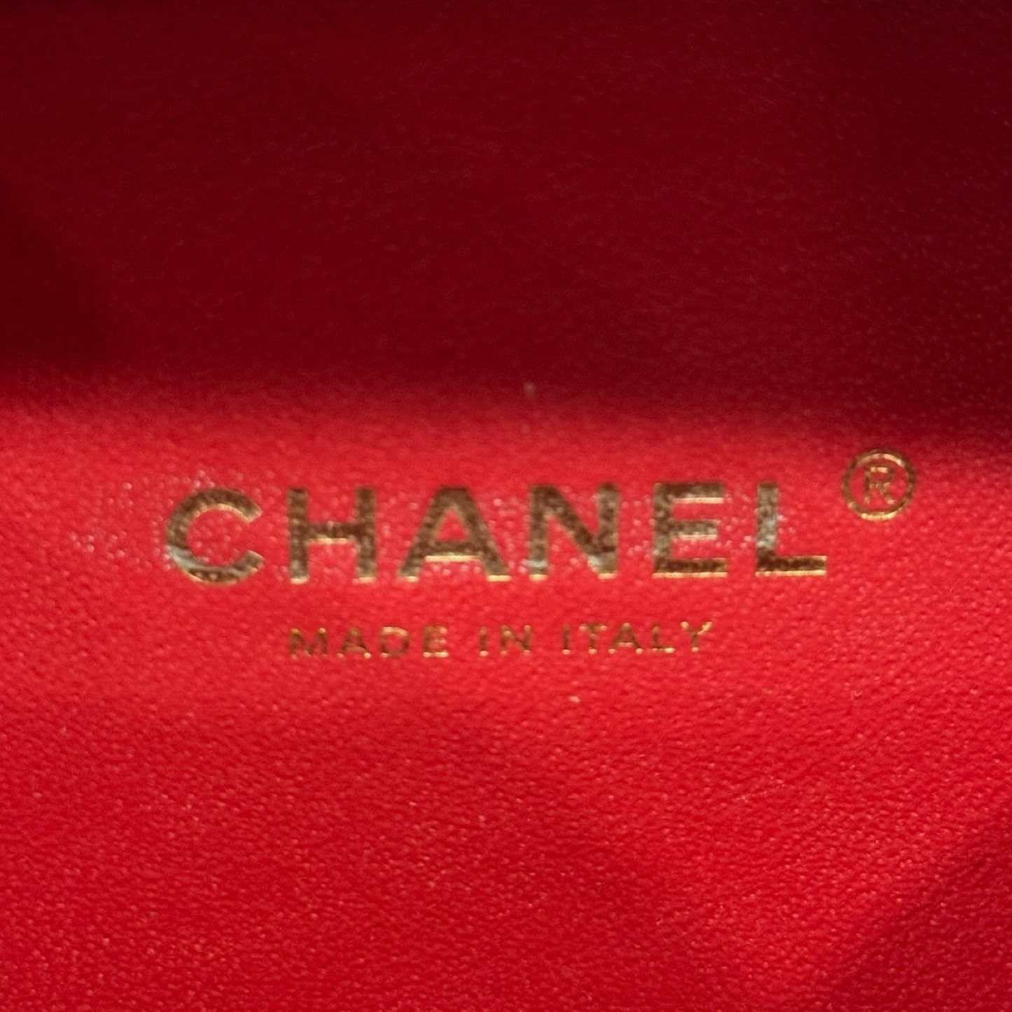 Chanel Quilted Caviar Small Vanity Case - GHW / Red