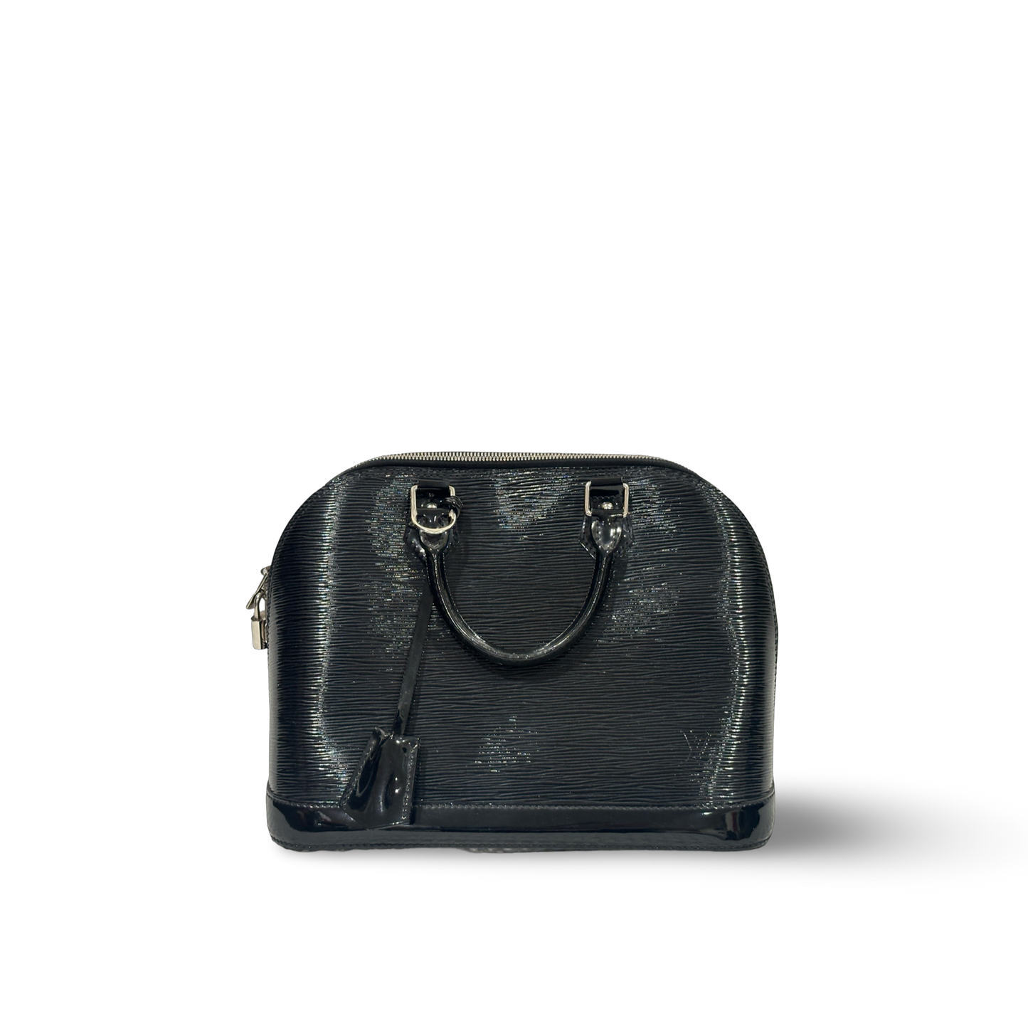 Louis Vuitton Patent EPI MM Alma Bag - SHW / Black