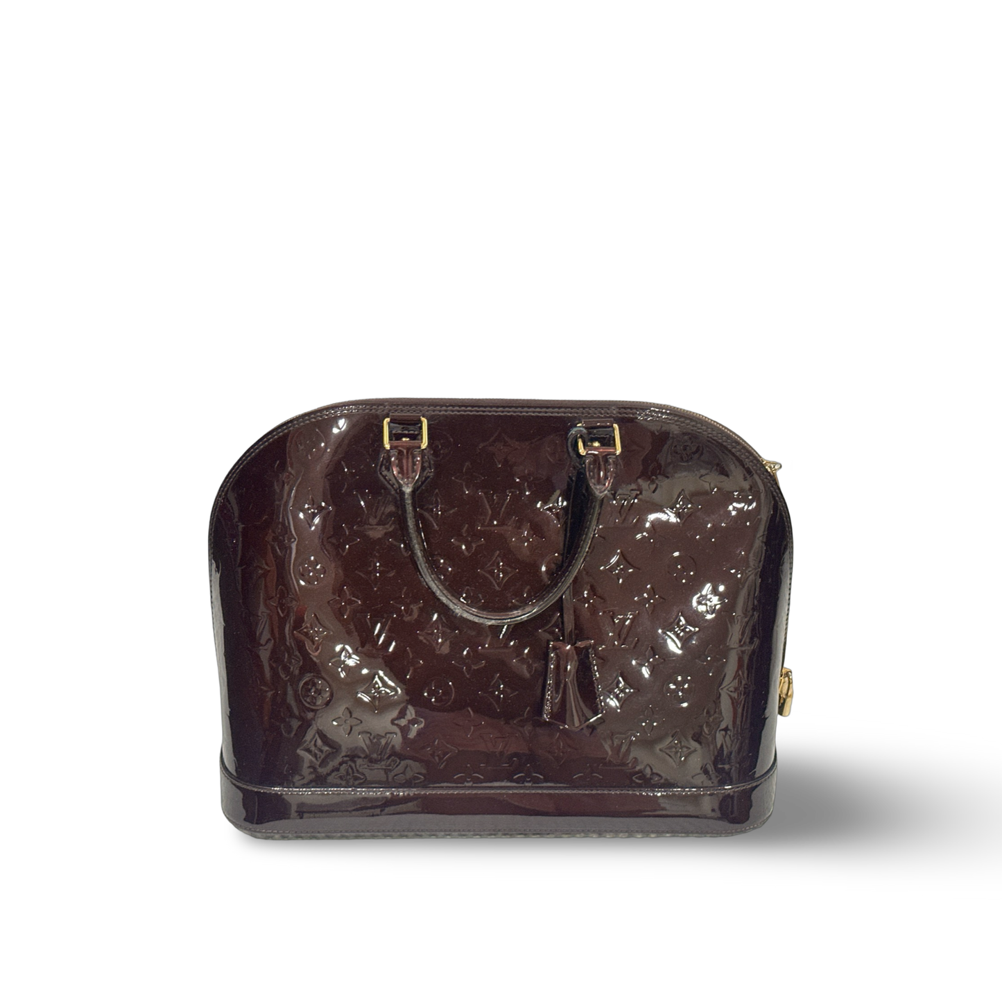 Louis Vuitton Patent GM Alma Bag - GHW / Burgundy
