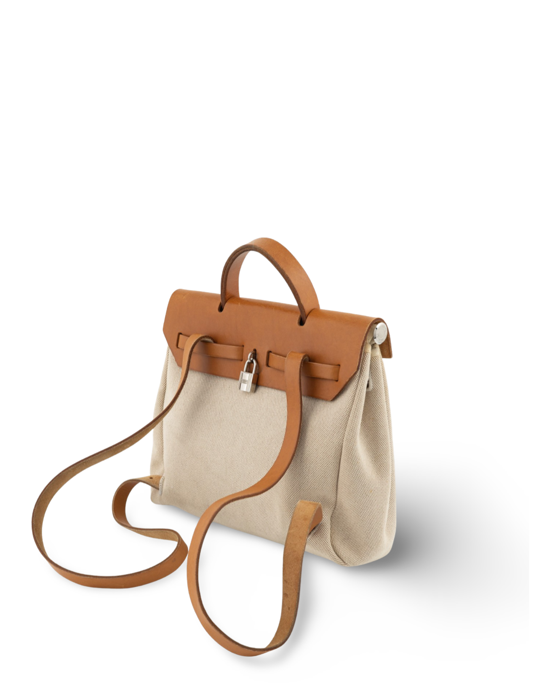 Hermes Canvas GM Herbag Naurel Backpack