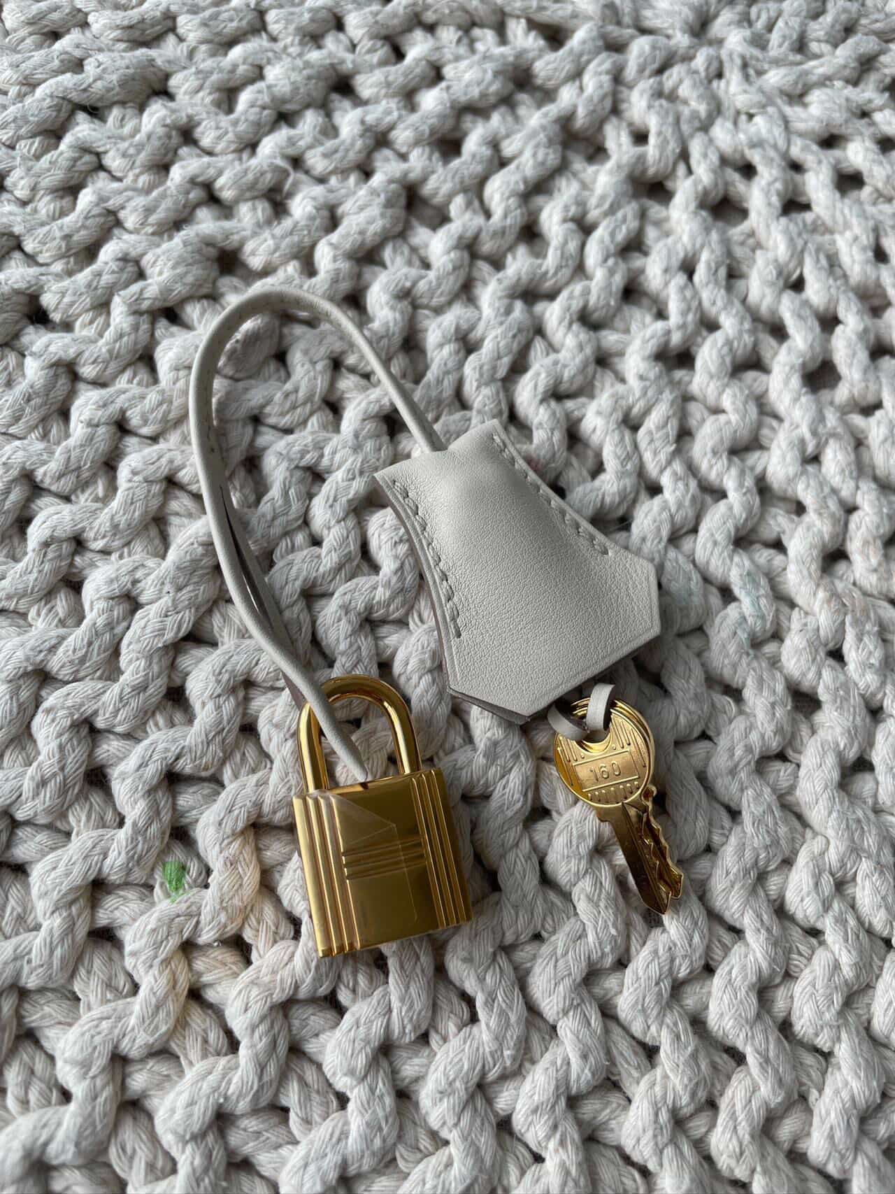 Hermes Swift Birkin 25 - GHW /Craie