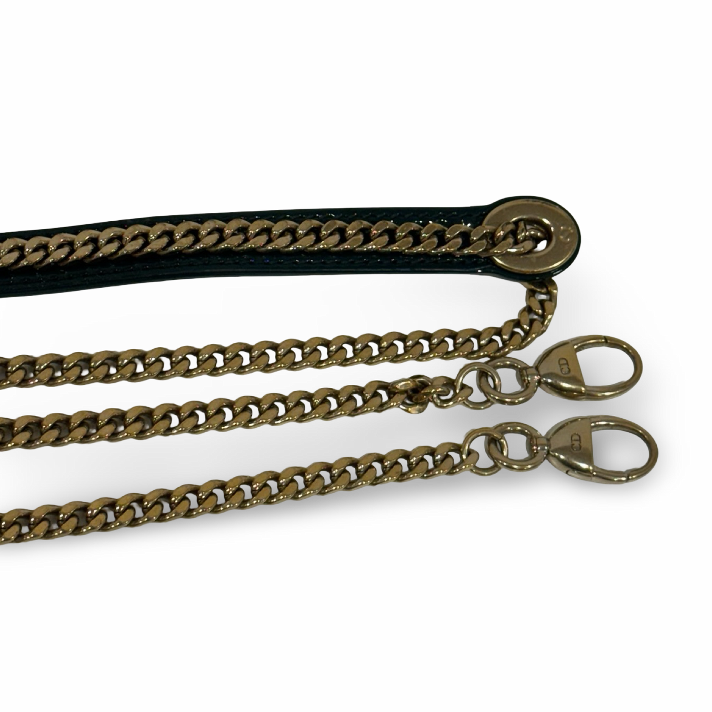 Dior Cannage Patent Mini Lady Bag - GHW / Dark Green