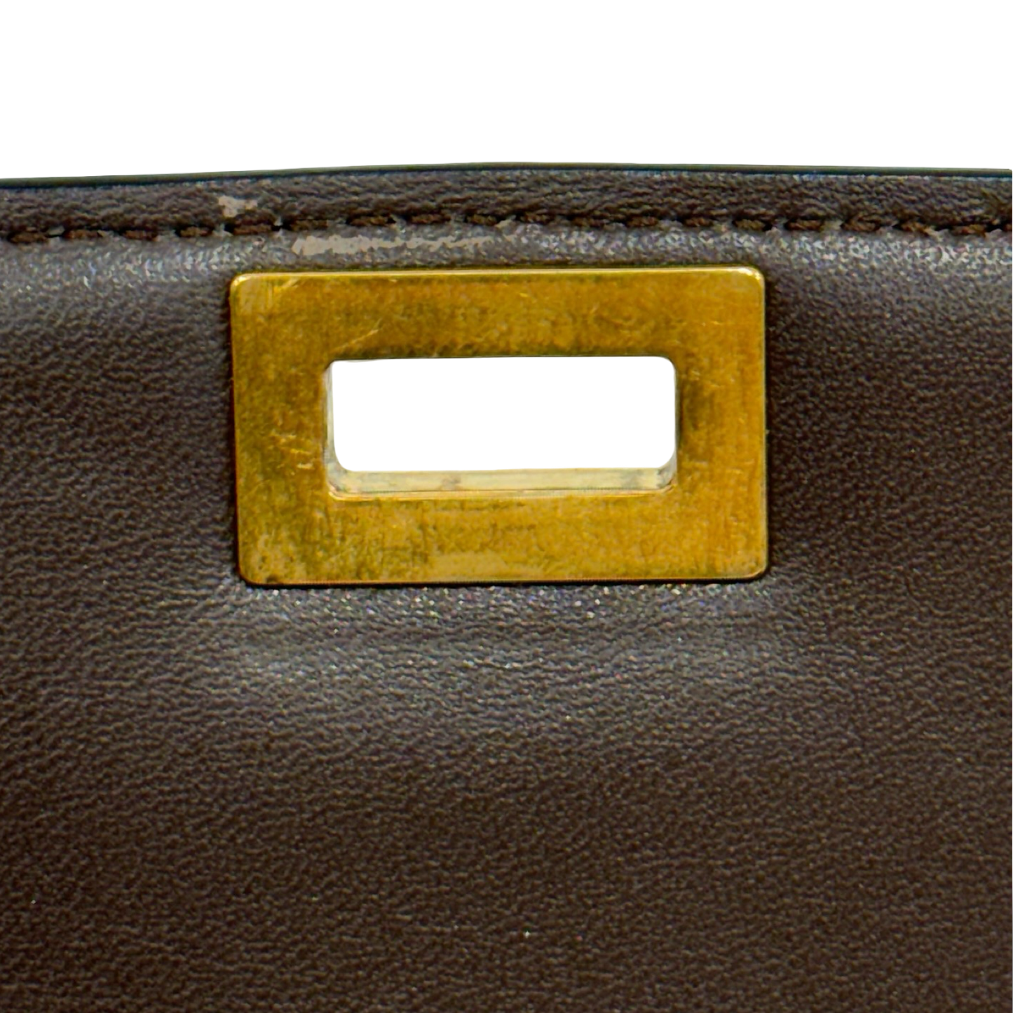 Celine Lizard Medium Classic Box - GHW / White