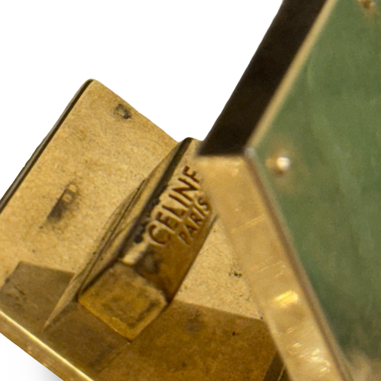 Celine Lizard Medium Classic Box - GHW / White