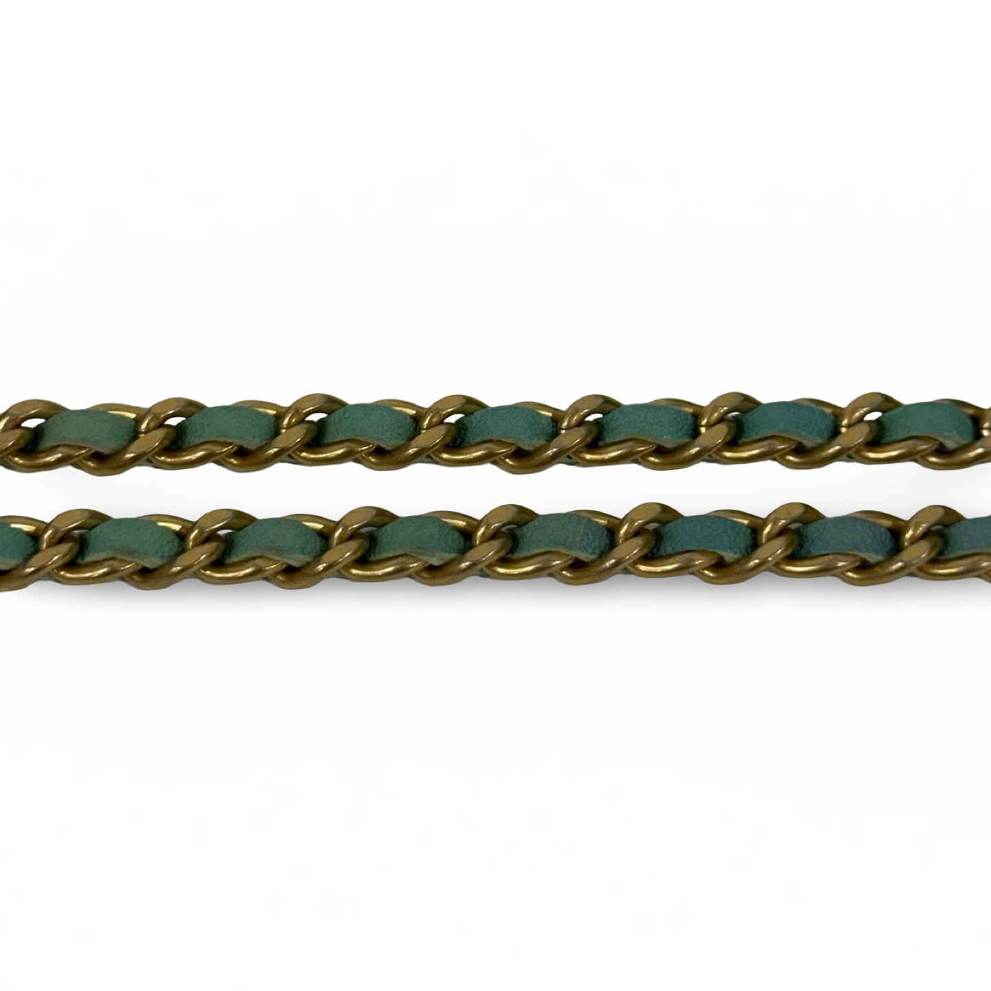 Chanel Quilted Patent Brilliant Wallet on Chain Bag- SHW / Brown