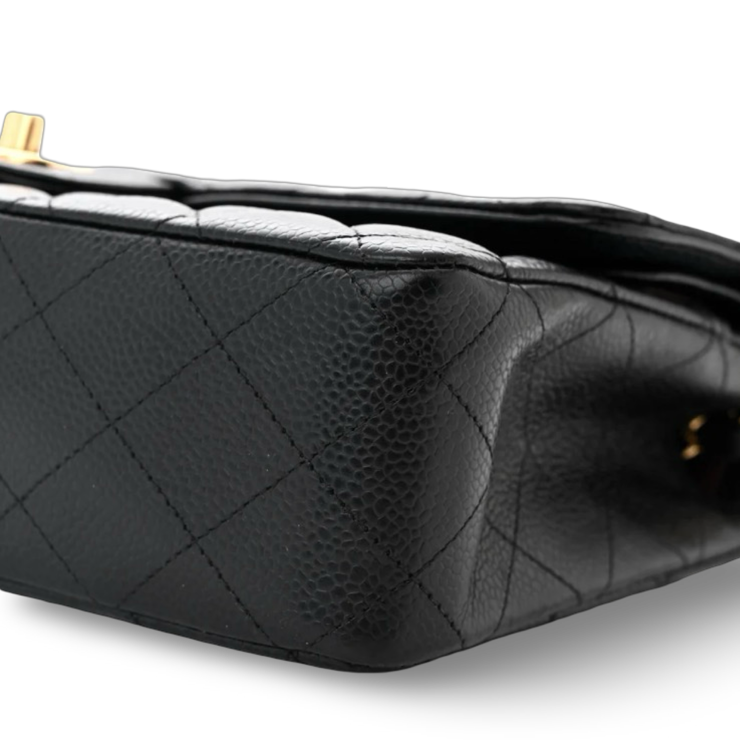 Chanel Quilted Caviar Medium Double Flap - GHW / Black