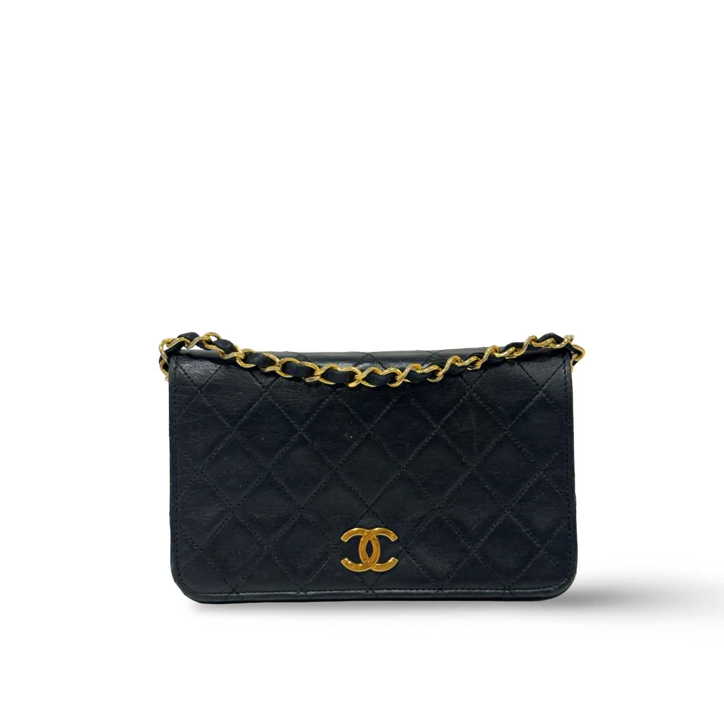 Chanel Vintage Quilted Lambskin WOC - GHW / Black
