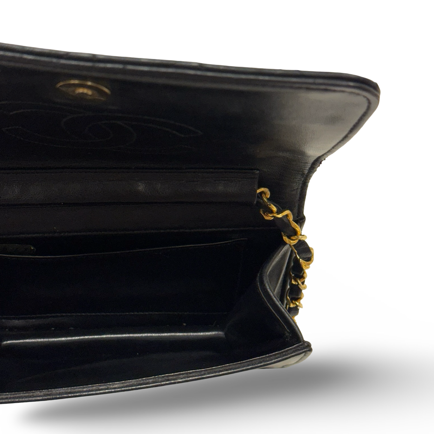 Chanel Vintage Quilted Lambskin WOC - GHW / Black