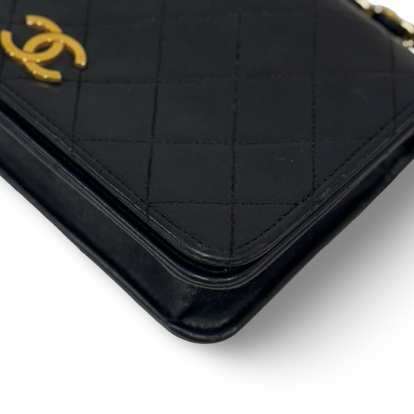 Chanel Vintage Quilted Lambskin WOC - GHW / Black