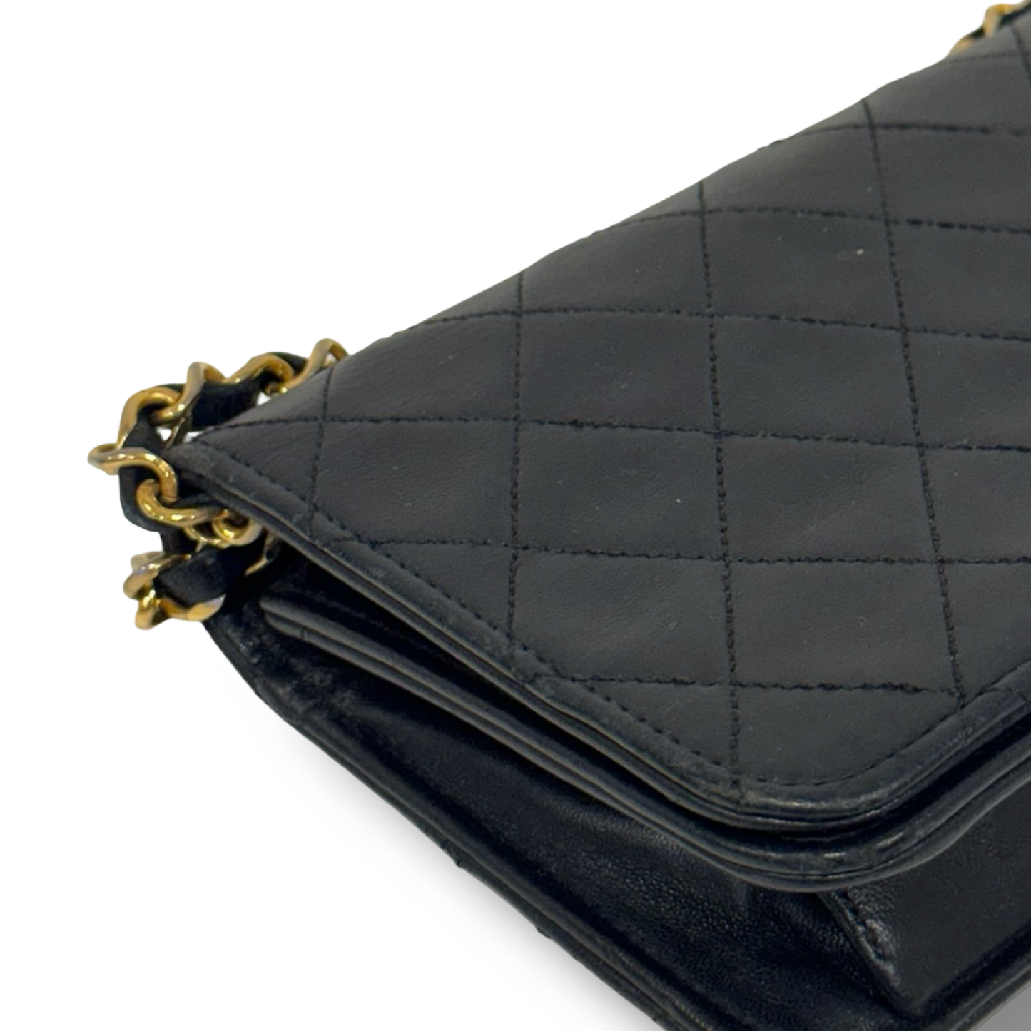 Chanel Vintage Quilted Lambskin WOC - GHW / Black
