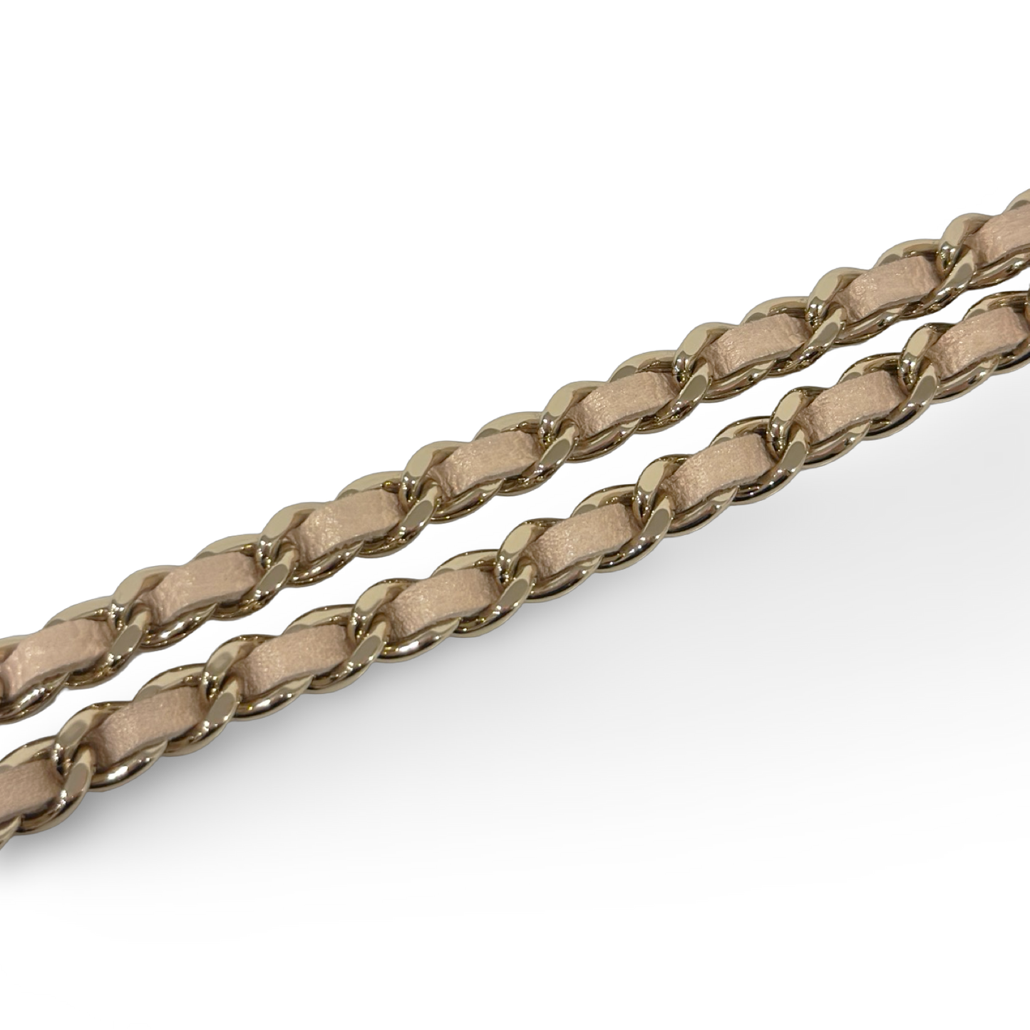 Chanel Quilted Caviar Pearl On Top Mini Vanity Case With Chain - GHW / Beige