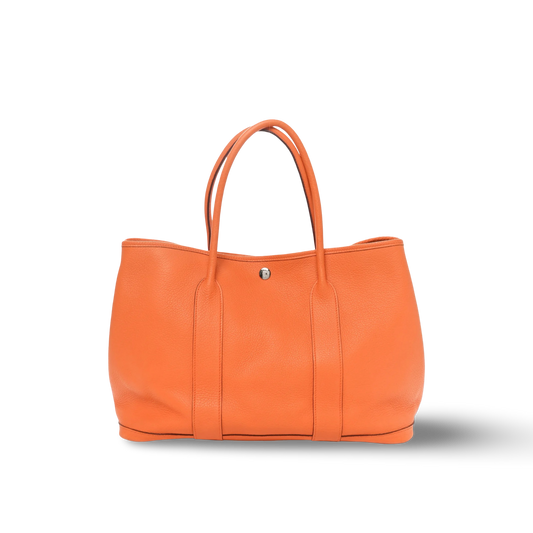 Hermes Negonda Garden Party 36 MM Bag - Orange / SHW