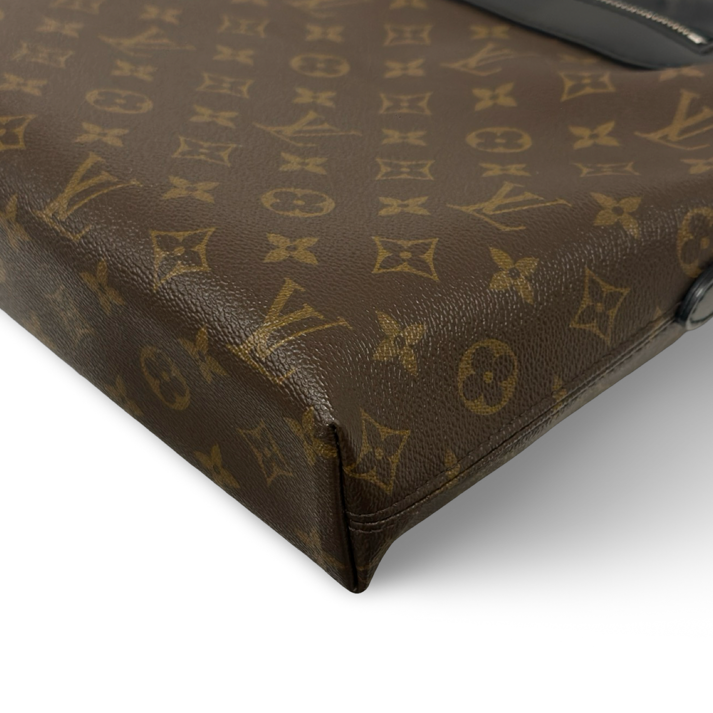 Louis Vuitton Monogram Macassar Porte-Documents Jour - GHW / Brown