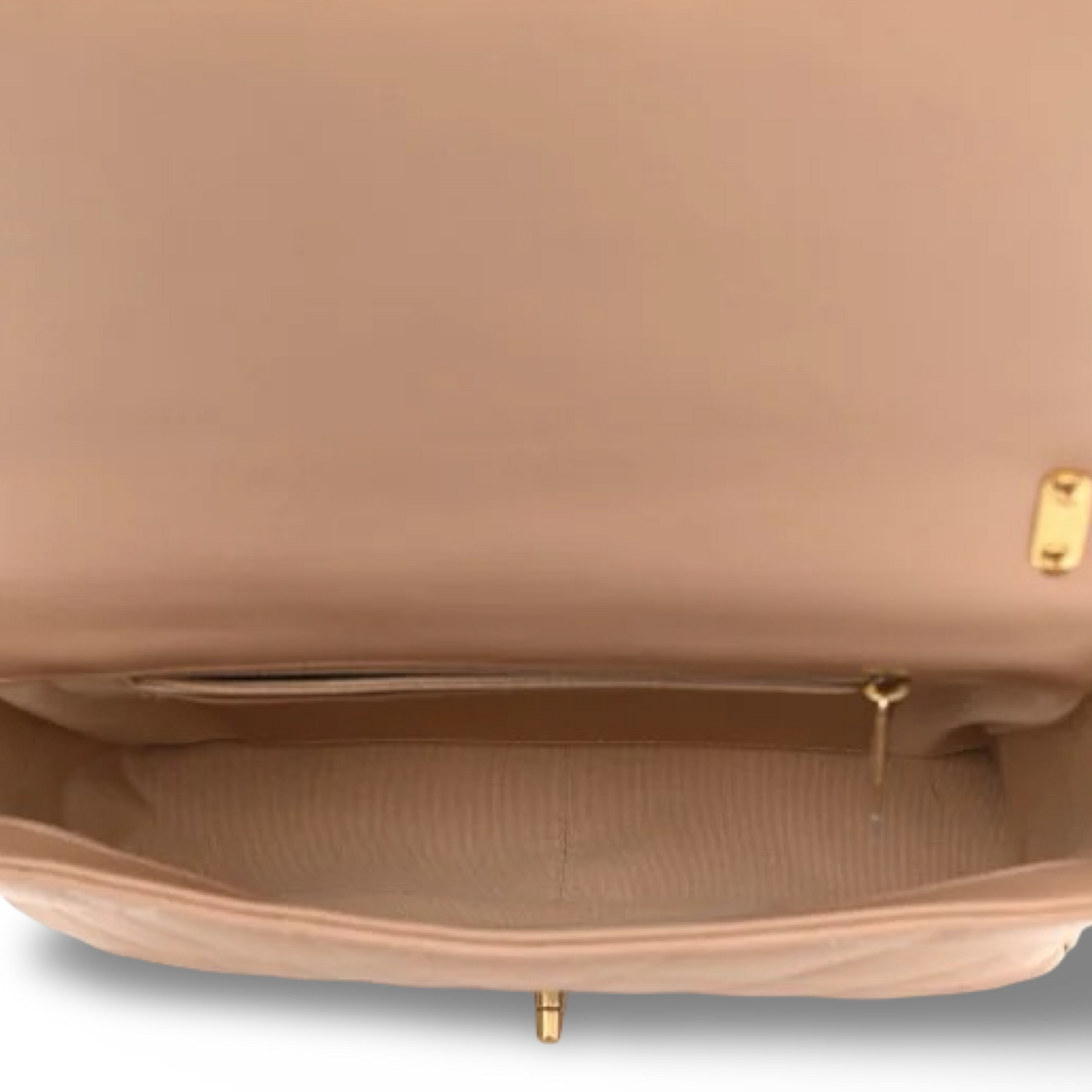 Chanel Lambskin Quilted Large CC Funky Town Flap - GHW / Beige