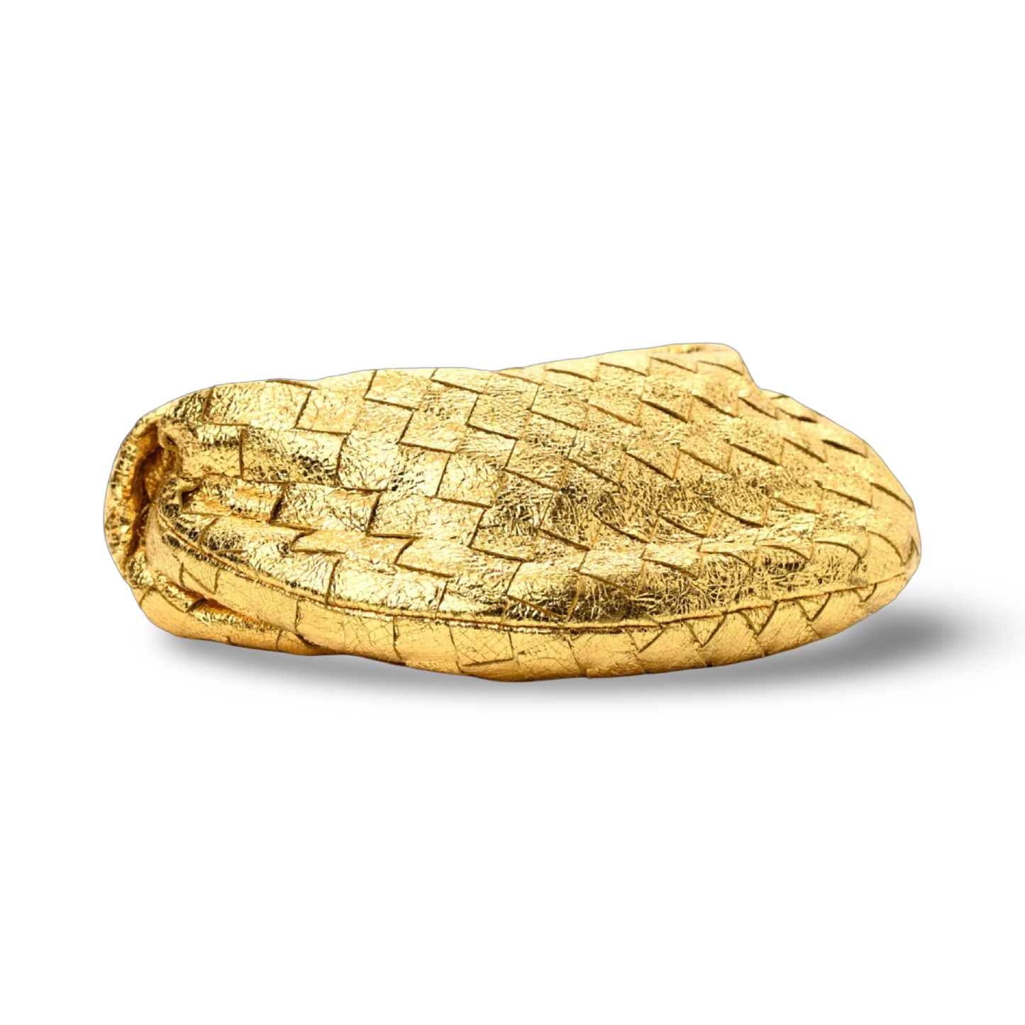 Bottega Veneta Metallic Nappa Intrecciato Mini Jodie - Gold