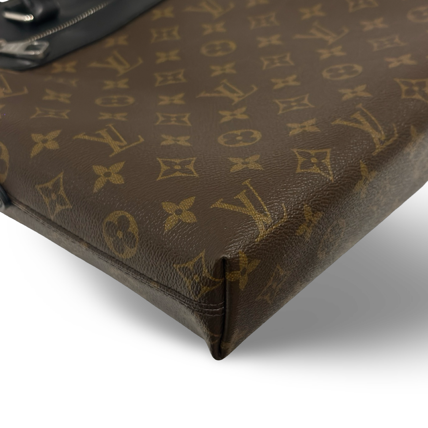 Louis Vuitton Monogram Macassar Porte-Documents Jour - GHW / Brown