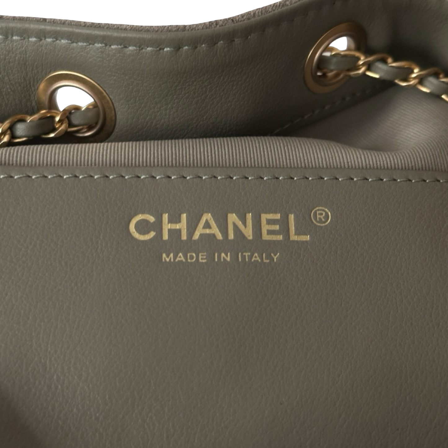 Chanel Quilted Suede Small 25 Bag - GHW / Gray