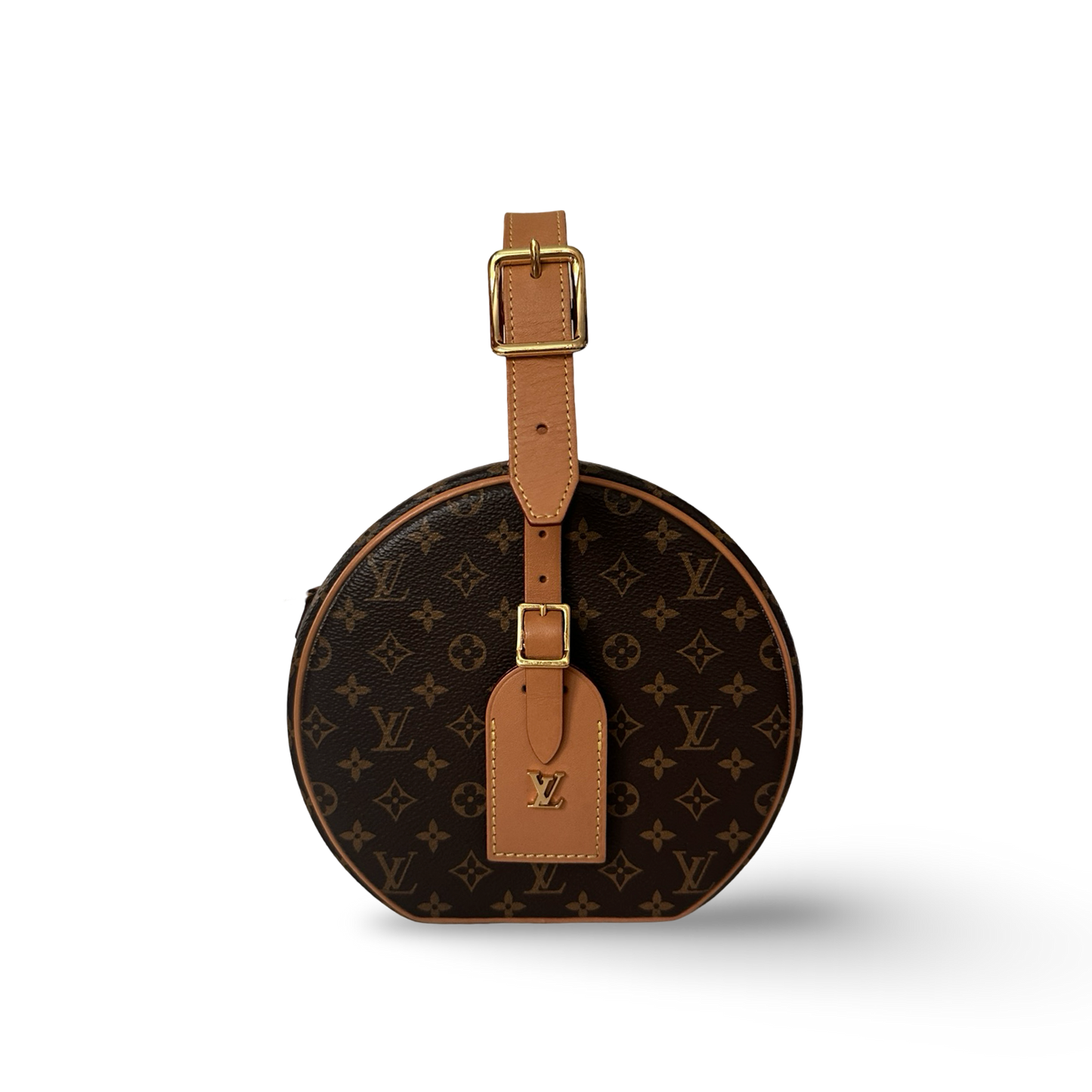 Louis Vuitton Monogram Petite Boite Chapeau Bag - GHW / Brown