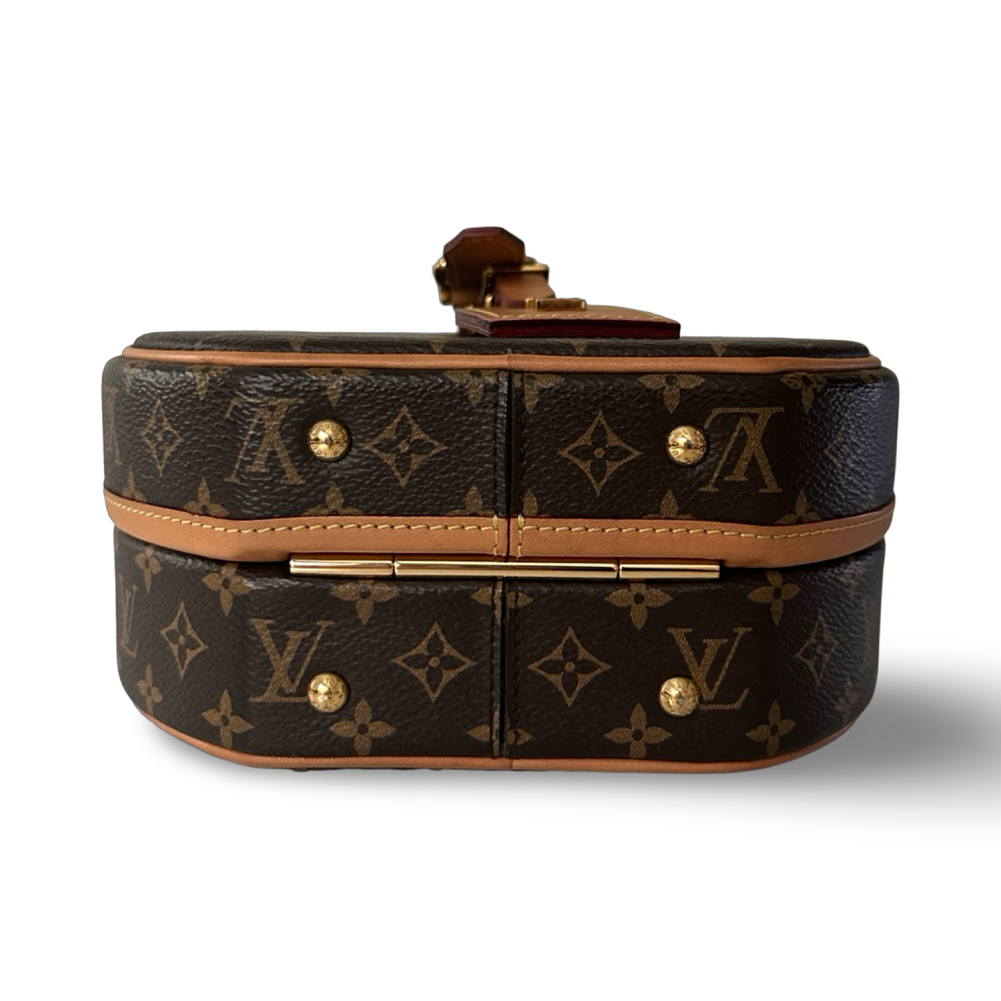 Louis Vuitton Monogram Petite Boite Chapeau Bag - GHW / Brown