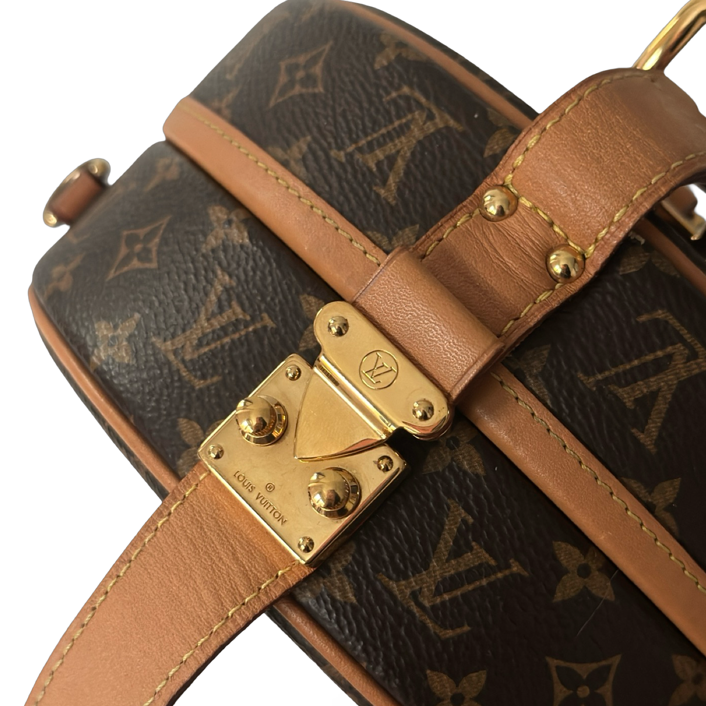 Louis Vuitton Monogram Petite Boite Chapeau Bag - GHW / Brown
